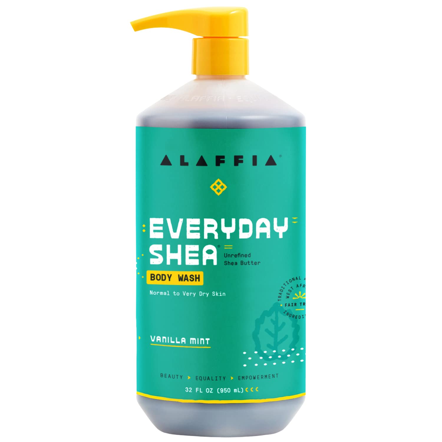 Foto 2 pulgar | Gel De Baño Alaffia Everyday Shea Con Manteca De Karité 946 Ml, Vainilla Y Menta - Venta Internacional.