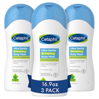 Foto 1 | Gel De Baño Cetaphil Ultra Suave Refrescante, 500 Ml, Paquete De 3 - Venta Internacional.