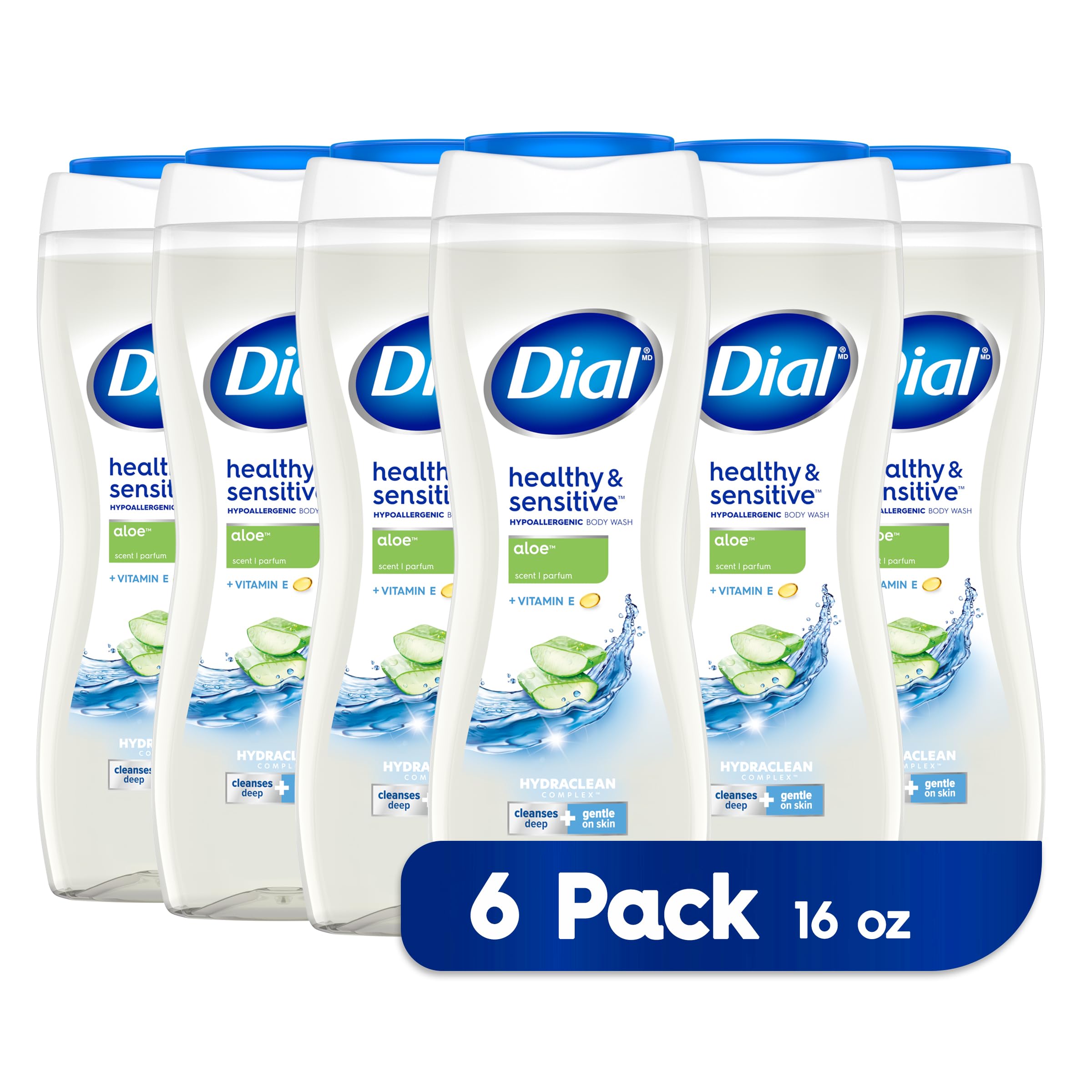 Foto 2 pulgar | Gel De Baño Dial Clean + Gentle Aroma A Aloe, 480 Ml (paquete De 6) - Venta Internacional.