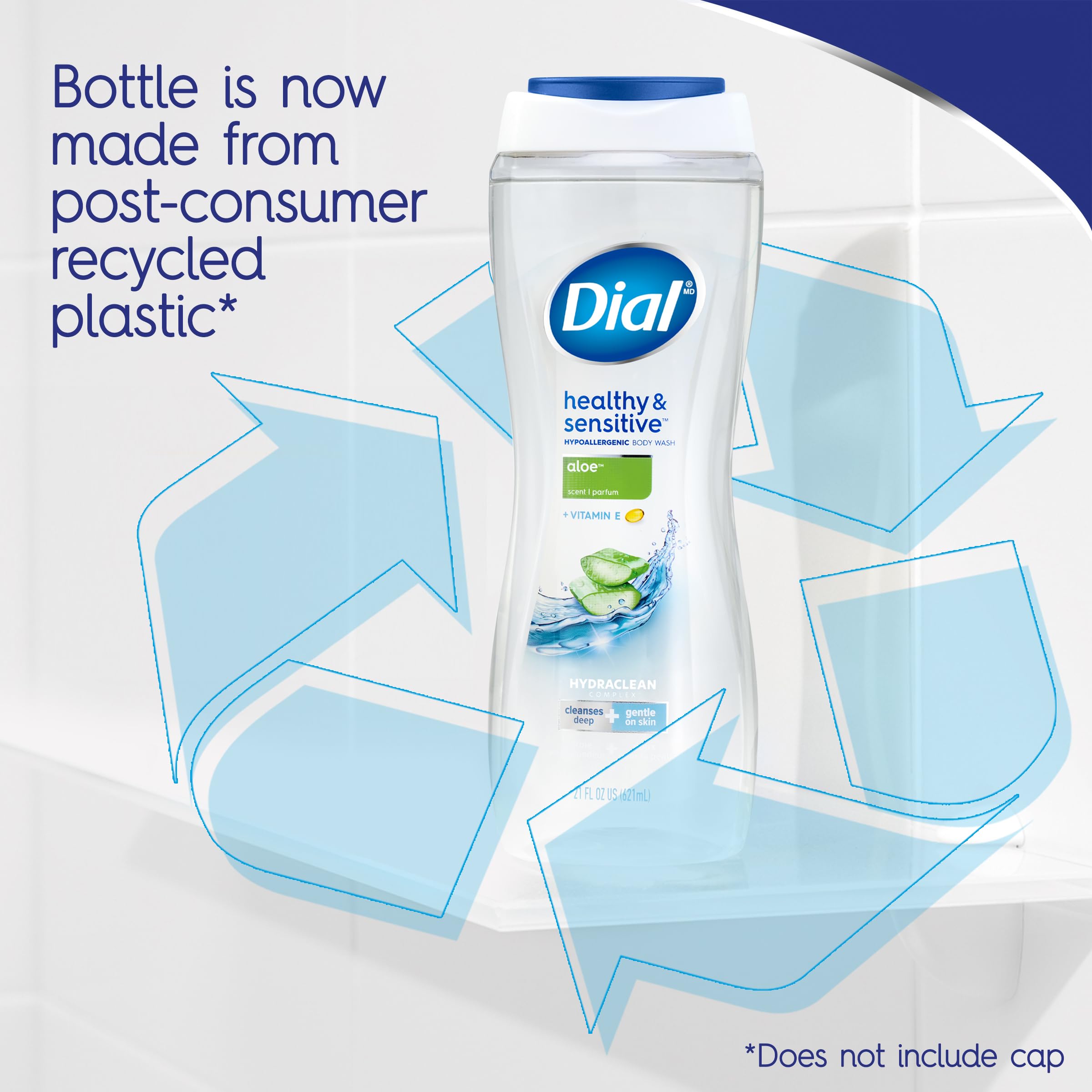 Foto 6 pulgar | Gel De Baño Dial Clean + Gentle Aroma A Aloe, 480 Ml (paquete De 6) - Venta Internacional.