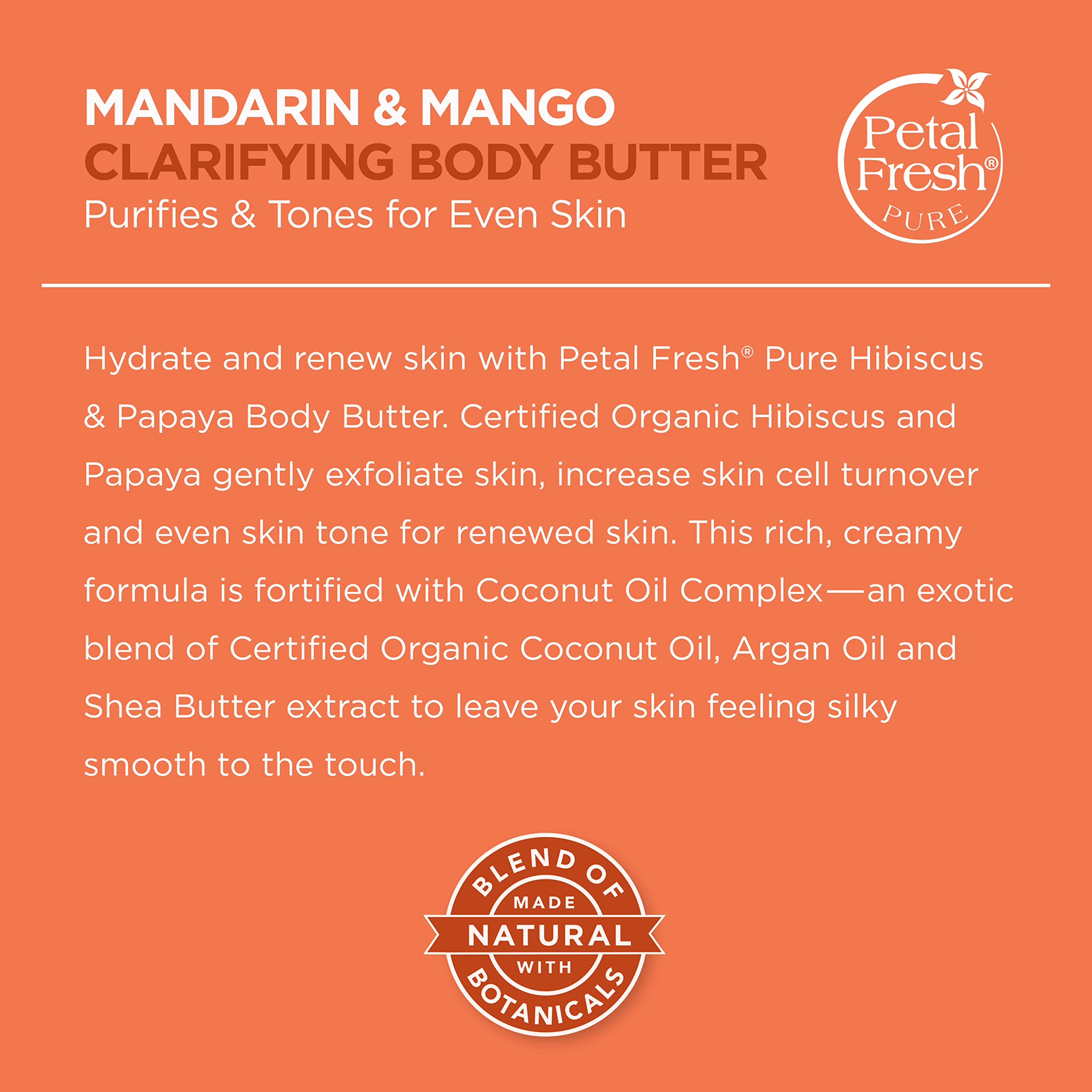 Foto 4 pulgar | Manteca Corporal Petal Fresh Pure Clarifying Mandarin & Mango 240ml - Venta Internacional.