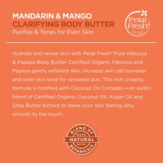 Foto 3 | Manteca Corporal Petal Fresh Pure Clarifying Mandarin & Mango 240ml - Venta Internacional.