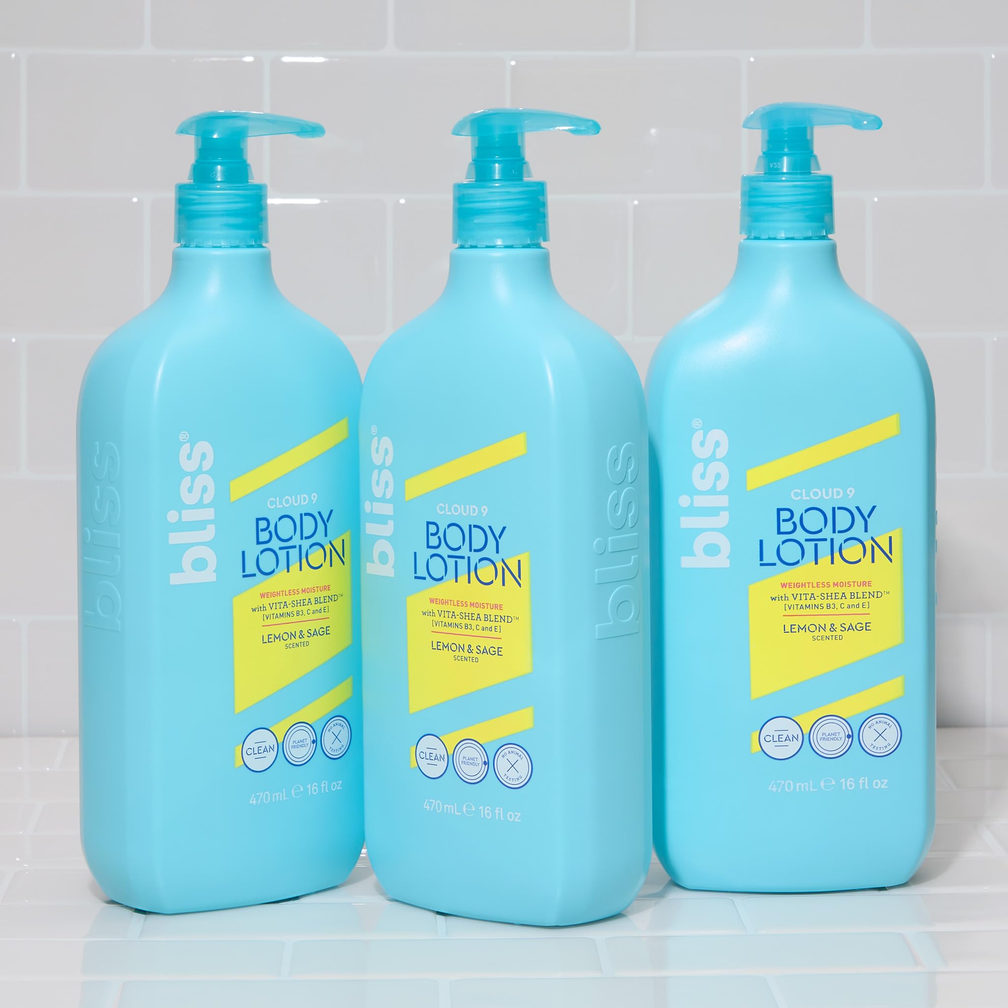 Foto 3 pulgar | Loción Corporal Bliss Cloud 9 Con Aroma A Limón Y Salvia, 480 Ml (paquete De 3) - Venta Internacional.