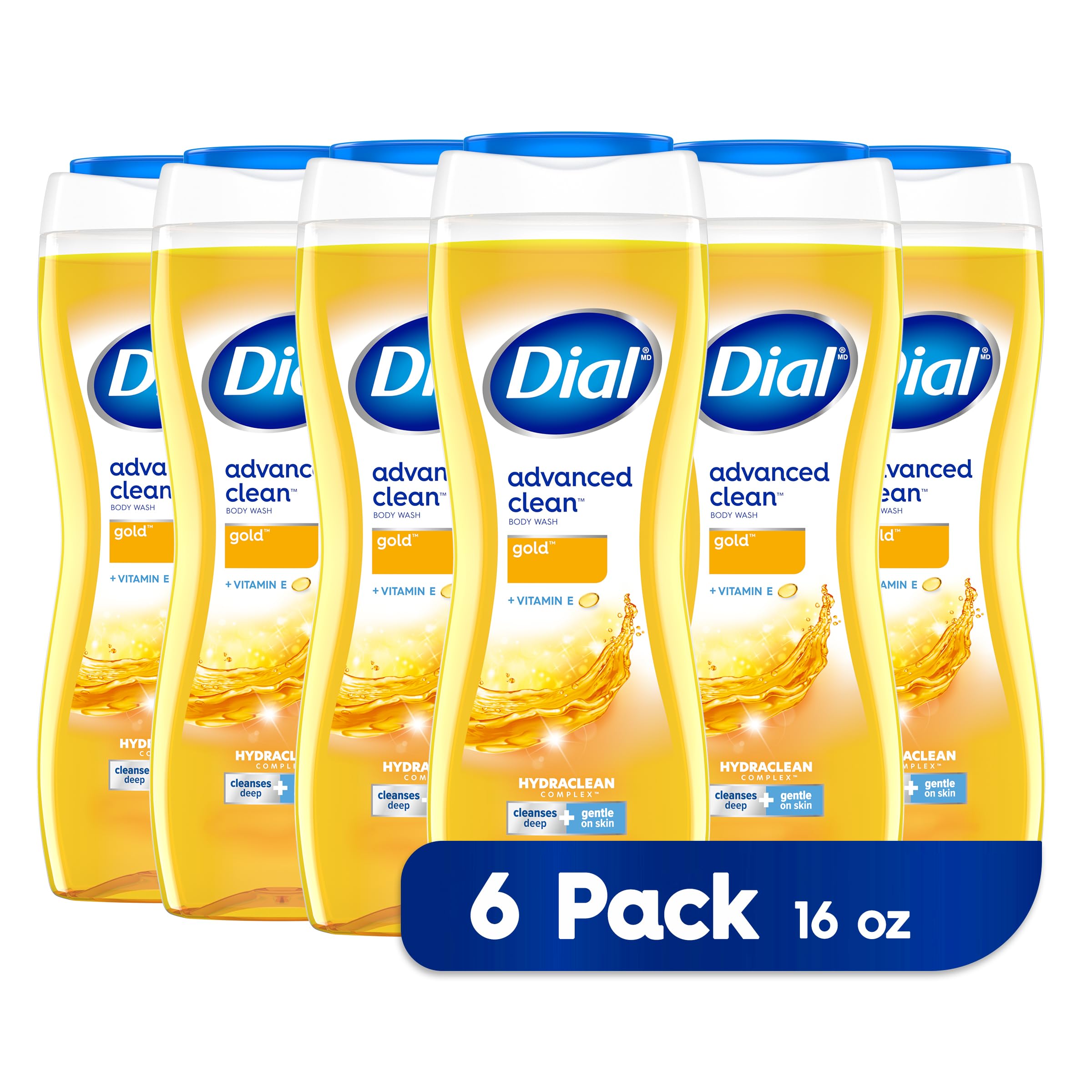 Gel de Baño Dial Advanced Clean 6 Piezas-Venta Internacional