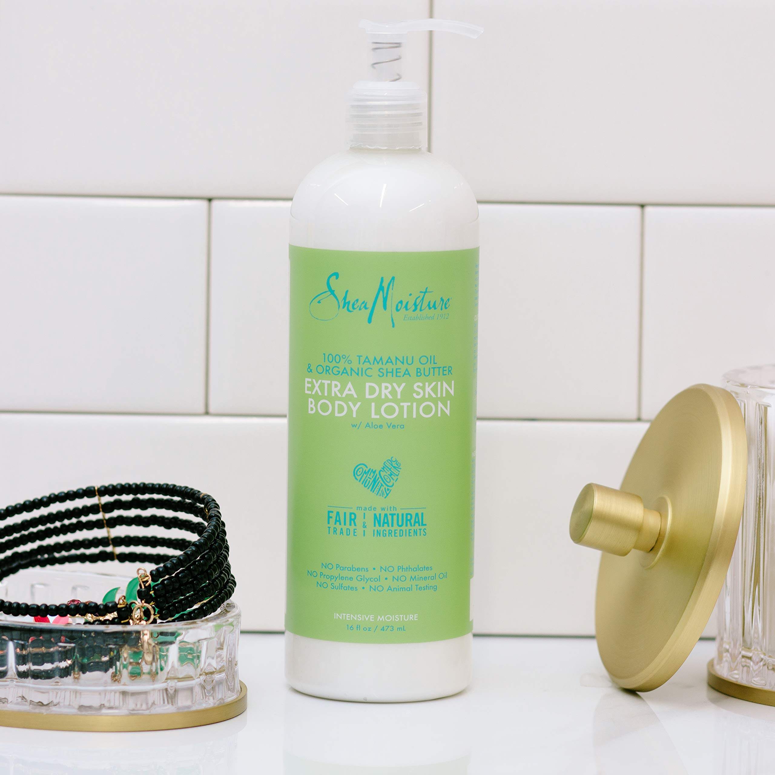 Foto 4 pulgar | Loción Corporal Sheamoisture 100% Aceite De Tamanu Con Manteca De Karité 473 Ml - Venta Internacional.