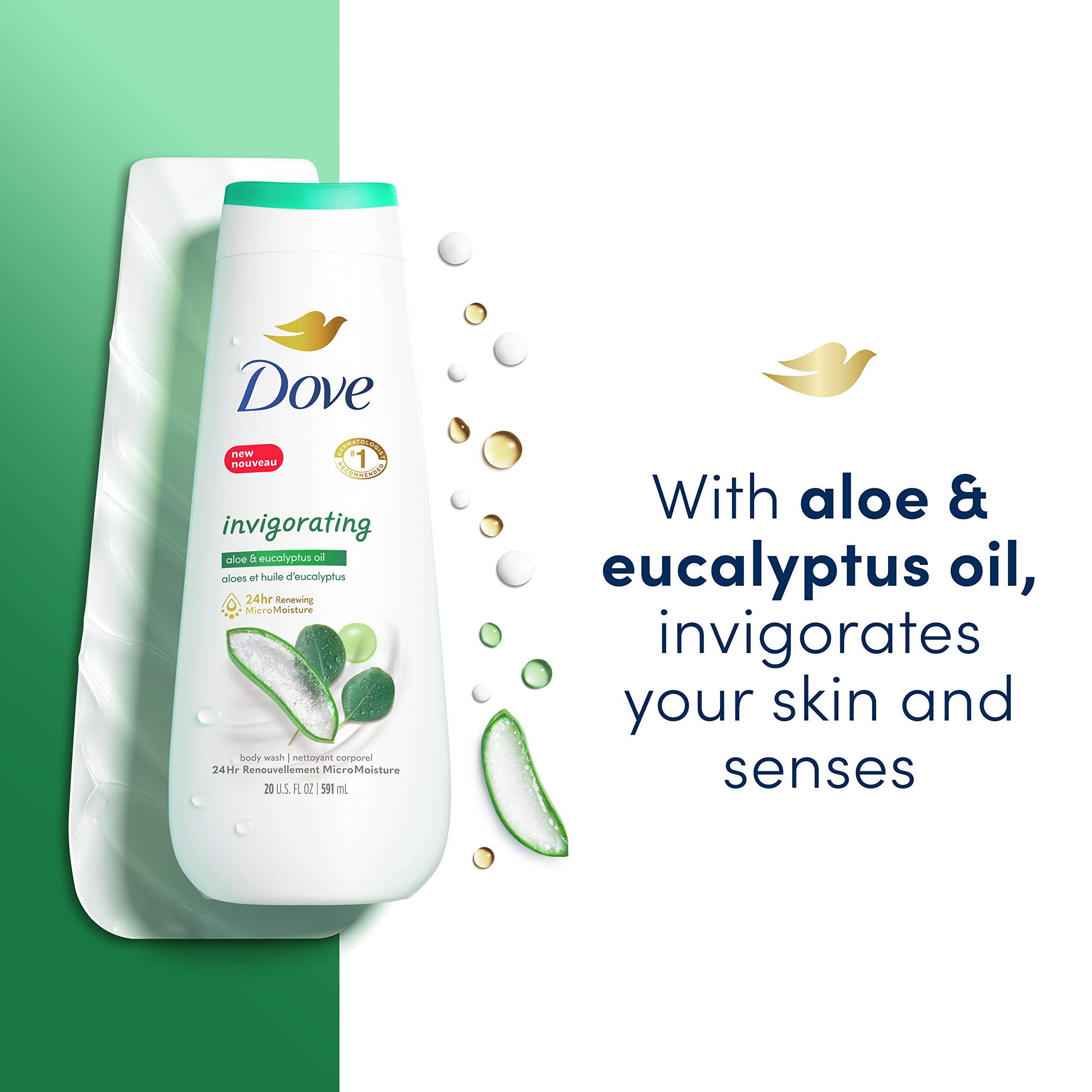 Foto 3 pulgar | Gel de Baño Dove Invigorating 4 Piezas-Venta Internacional