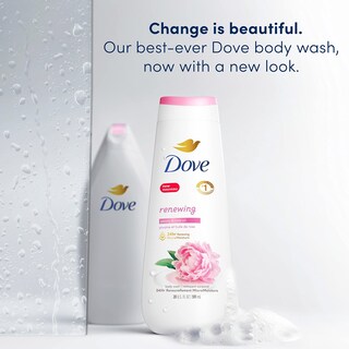 Foto 2 | Gel de Baño Dove de Peonía y Rosa 591 Ml Paquete de 4 - Venta Internacional