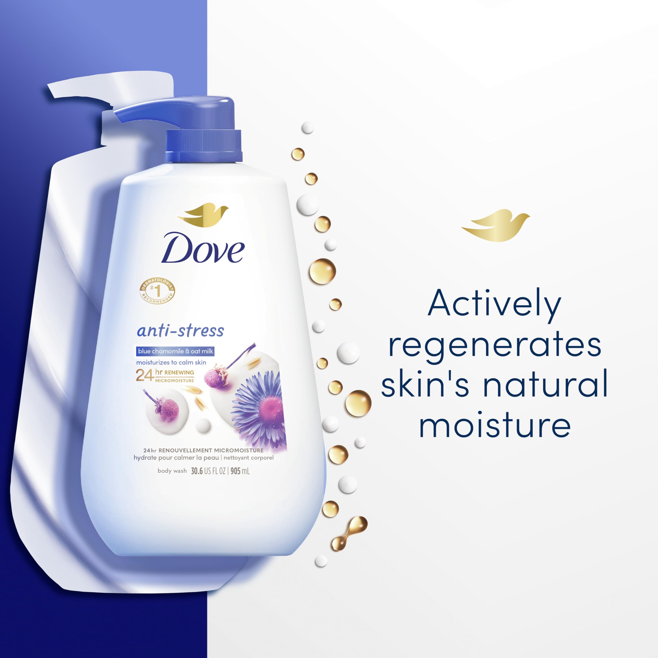 Foto 3 pulgar | Gel de Baño Dove Anti-Stress de 3 Piezas-Venta Internacional