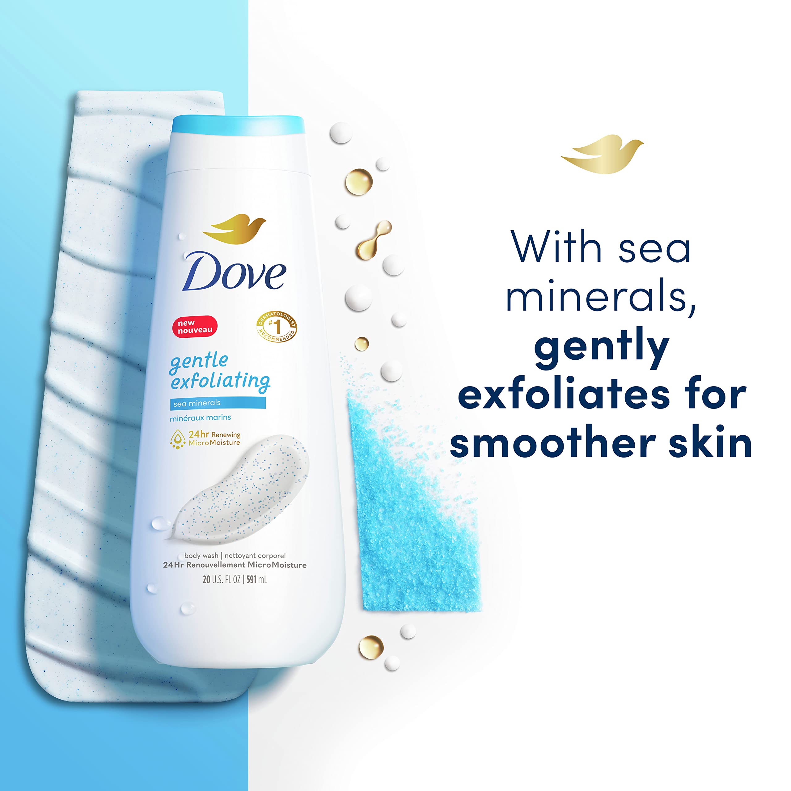 Foto 4 pulgar | Gel de Baño Dove Gentle Exfoliating 4 Piezas-Venta Internacional