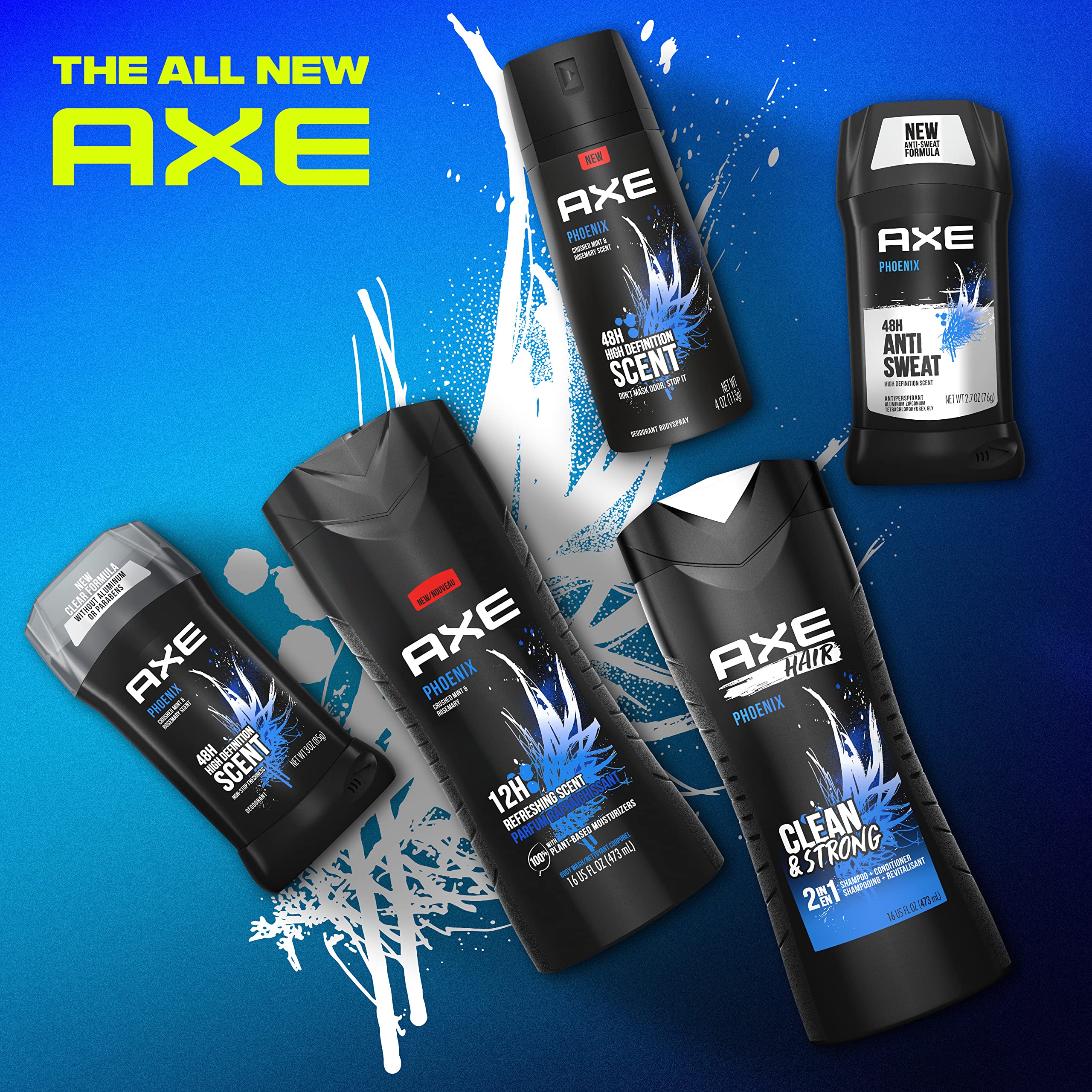 Foto 4 pulgar | Gel De Baño Axe Phoenix, 12 Horas, Aroma Refrescante, 100% Vegetal, 480 Ml - Venta Internacional.