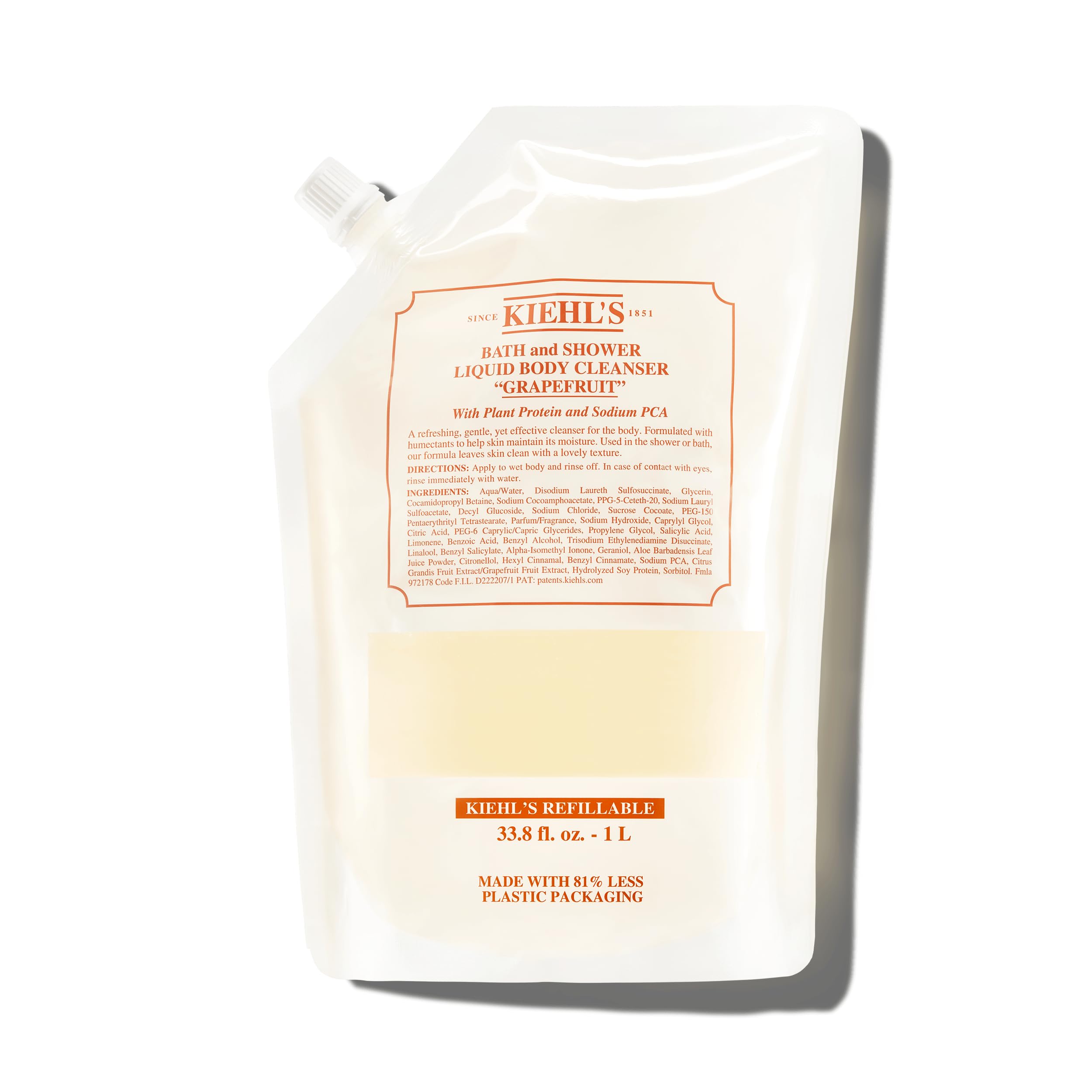 Foto 2 pulgar | Limpiador Corporal Kiehl's Líquido de Pomelo Repuesto de 1L - Venta Internacional