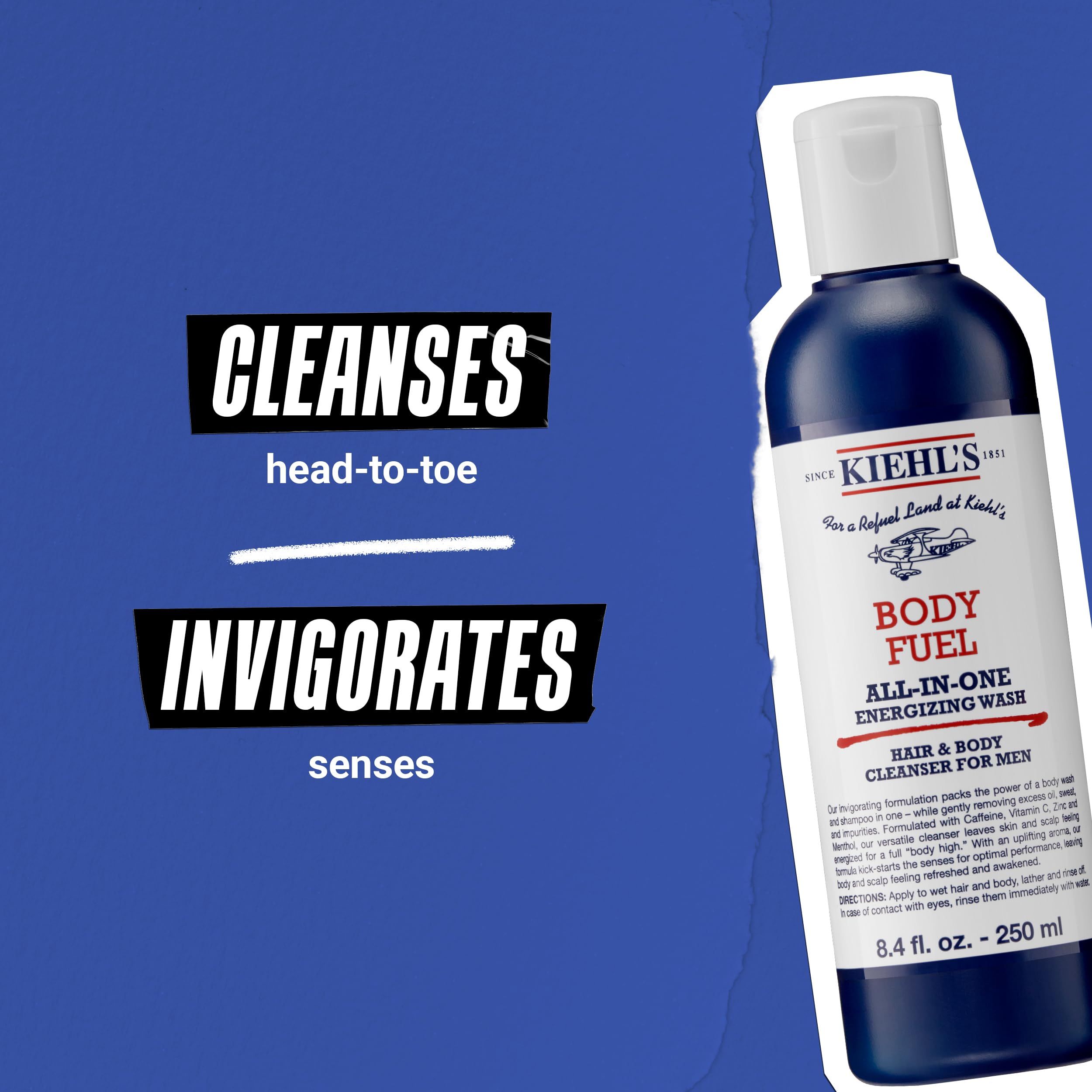 Foto 5 pulgar | Gel De Baño Y Champú Kiehl's Body Fuel Todo En Uno, 250 Ml, Para Hombre - Venta Internacional.