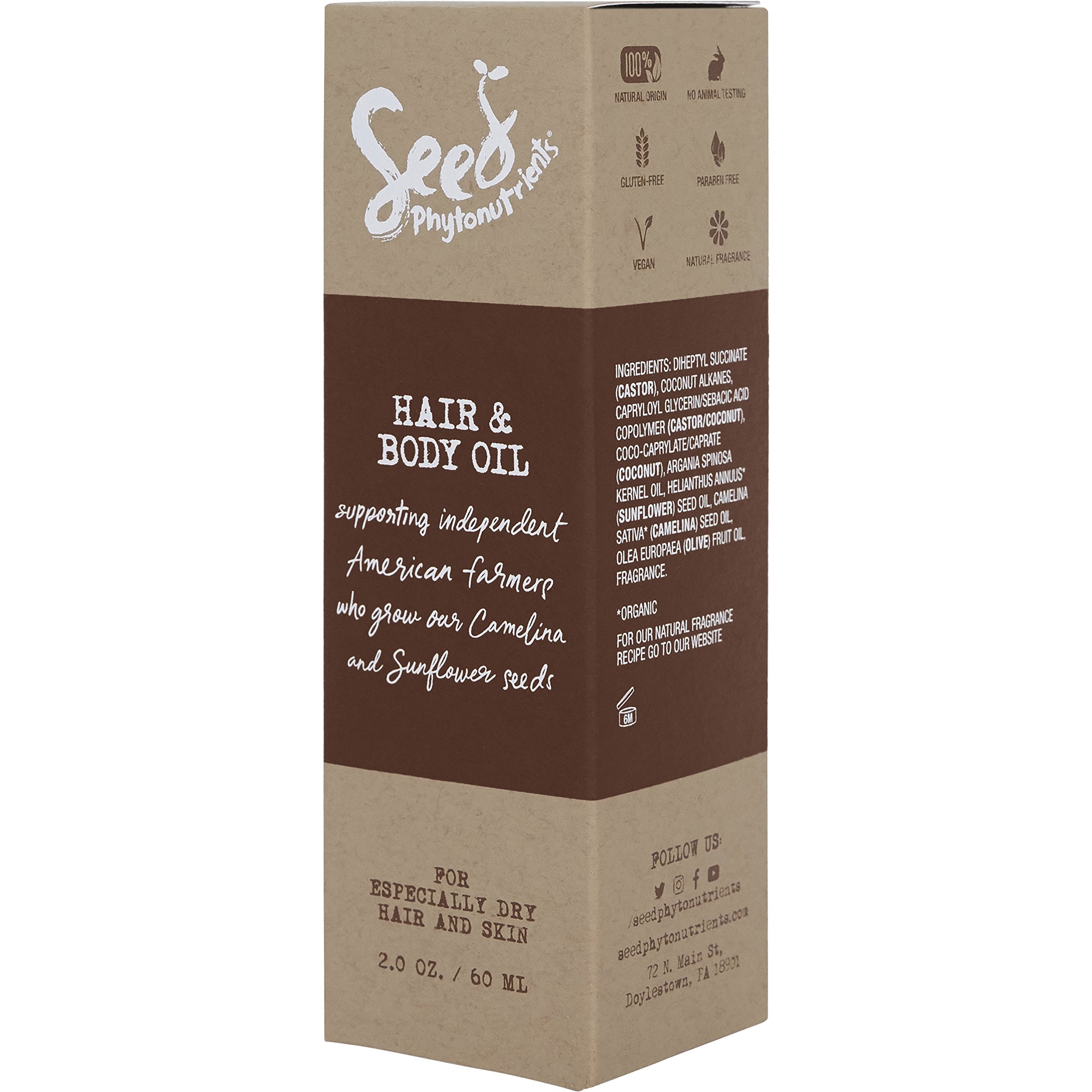 Foto 3 pulgar | Aceite Para Cabello Y Cuerpo, Fitonutrientes De Semillas, 60 Ml, 100% Naturales - Venta Internacional.