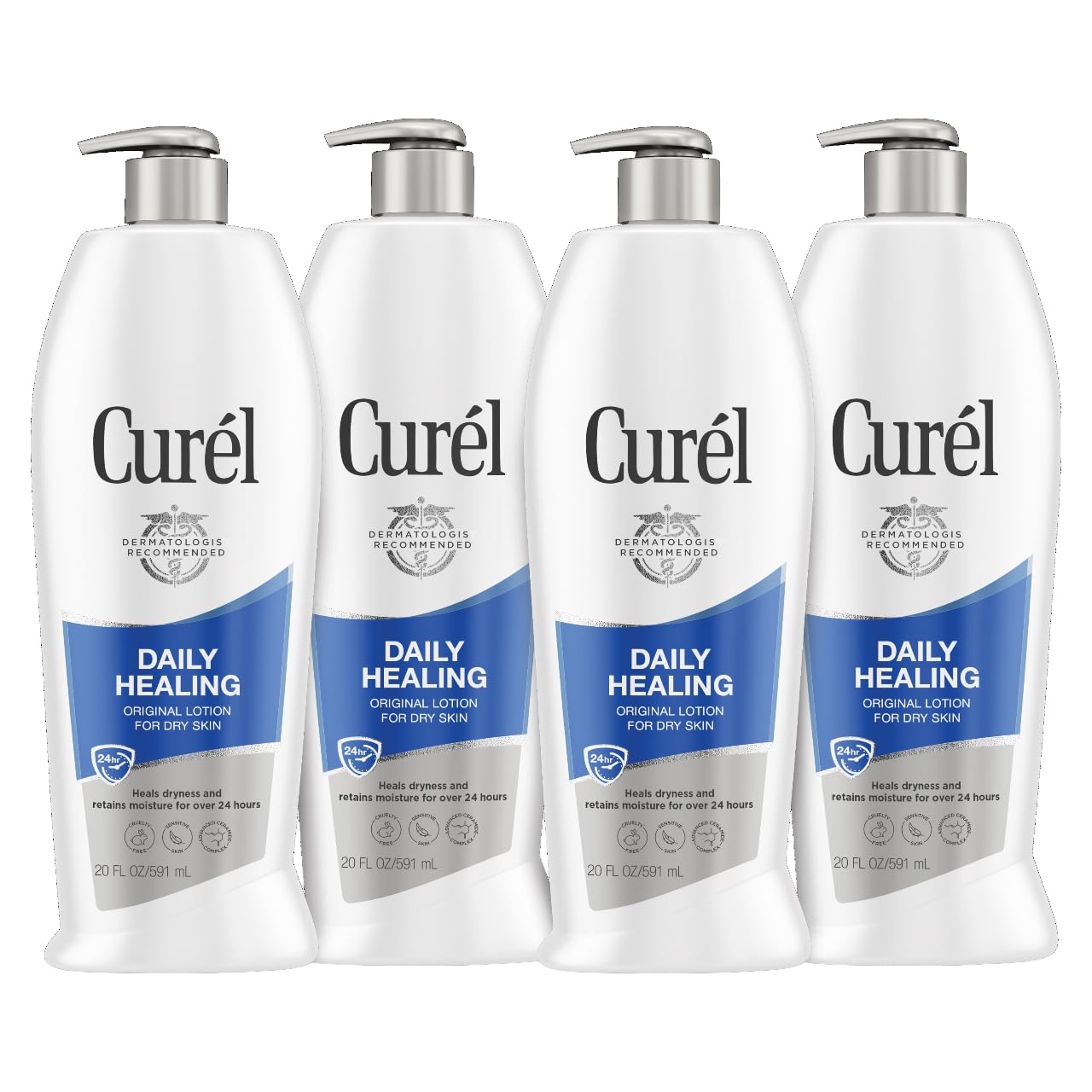 Loción Corporal Curel Daily Healing 4 Piezas de 591 ml-Venta Internacional
