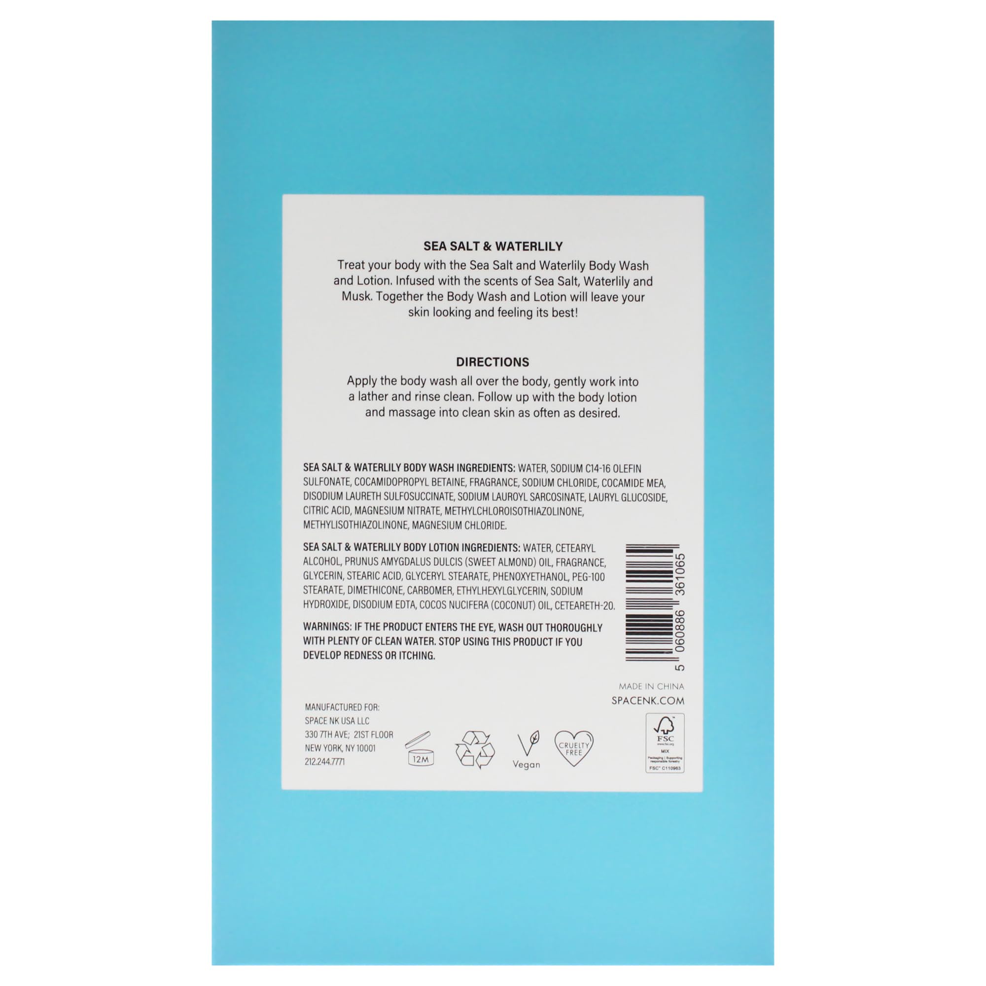 Foto 8 pulgar | Cuidado Corporal Spacenk Beauty Space Body Duo Sea Salt Waterlily - Venta Internacional