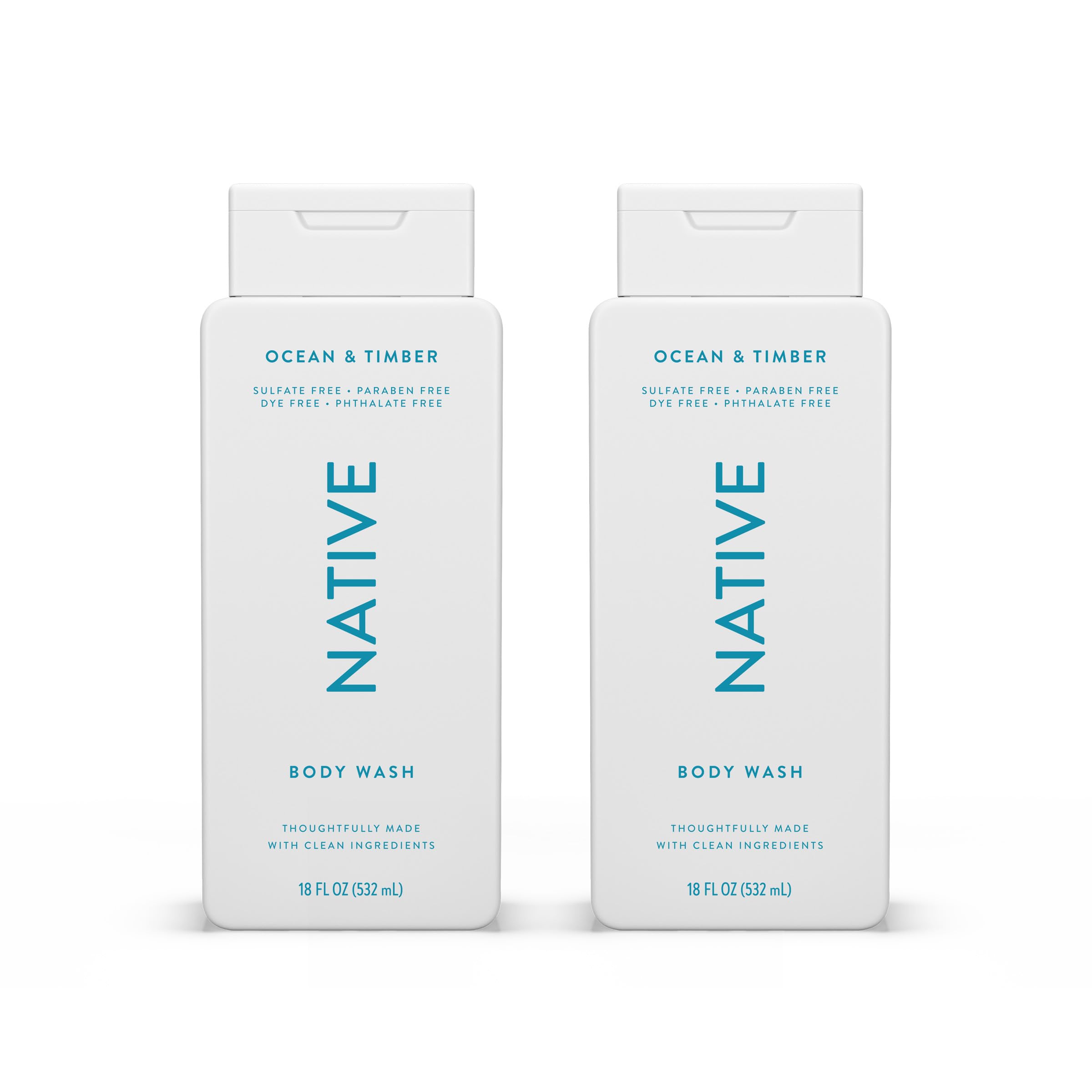 Gel de Baño Native Ocean & Timber 532 Ml Paquete de 2 - Venta Internacional