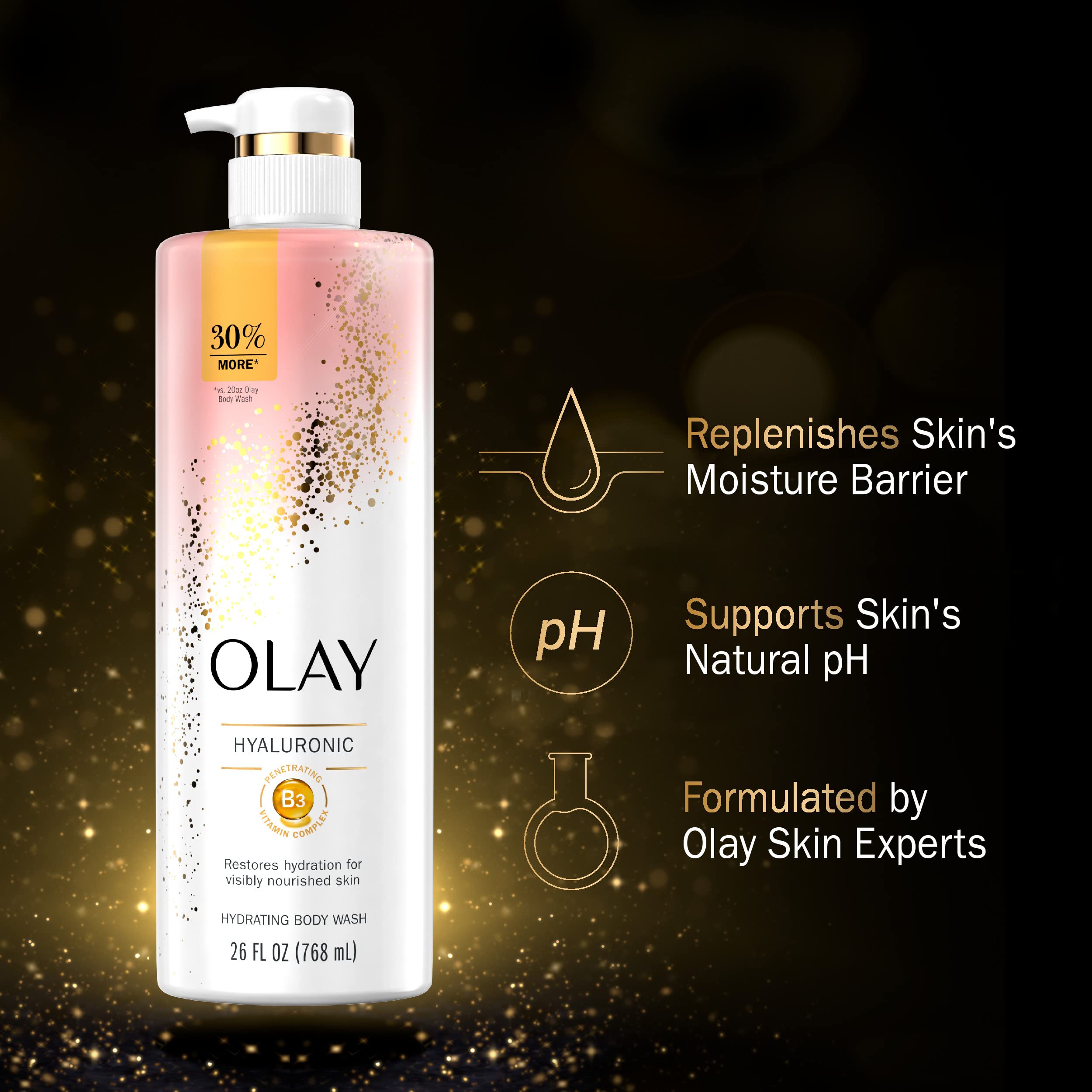 Foto 3 pulgar | Gel De Baño Olay Limpiador Y Nutritivo Con Vitamina B3 768 Ml - Venta Internacional.
