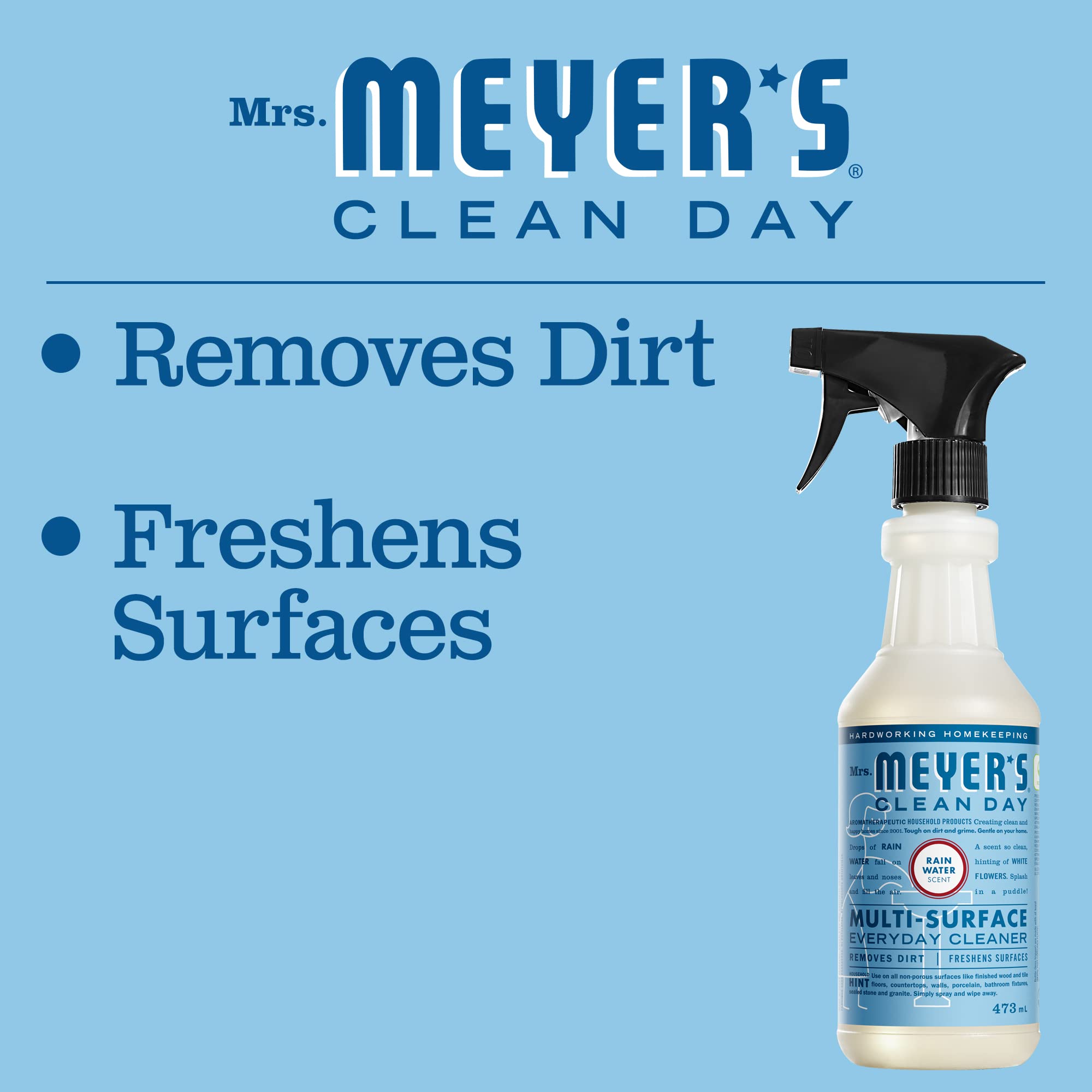 Foto 3 pulgar | Spray Limpiador Multiusos Mrs. Meyer's Clean Day Rain 480 Ml X 3 - Venta Internacional.