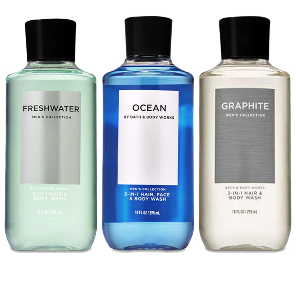Foto 1 | Body Wash Bath And Body Works, Paquete De 3 Unidades, 300 Ml, Agua Dulce, Grafito Y Océano - Venta Internacional.