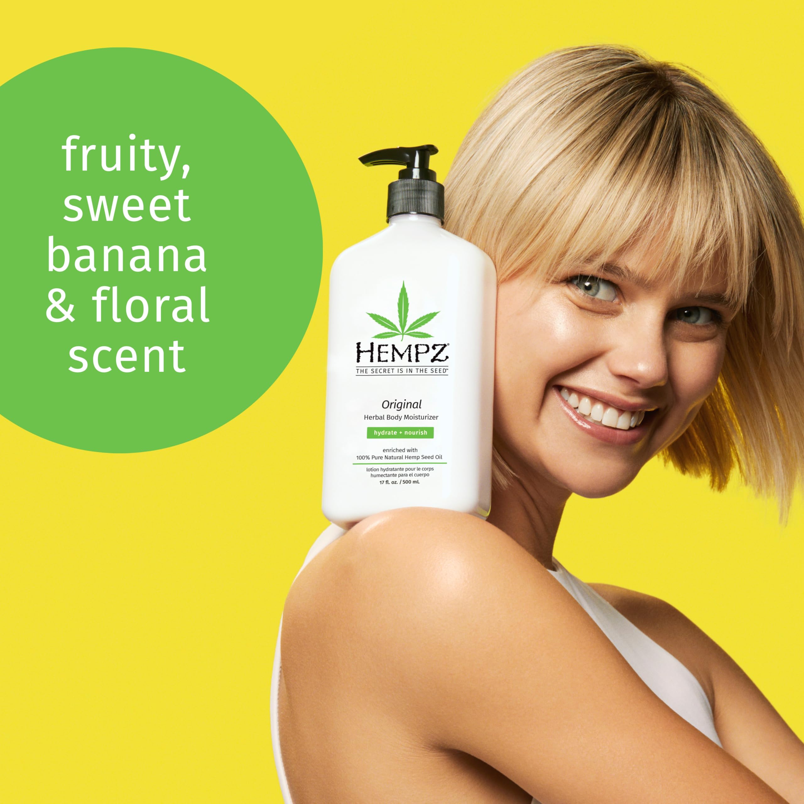 Foto 3 | Hidratante Corporal Hempz Original, Aceite De Semillas De Cáñamo, 500 Ml, Paquete De 2 - Venta Internacional.