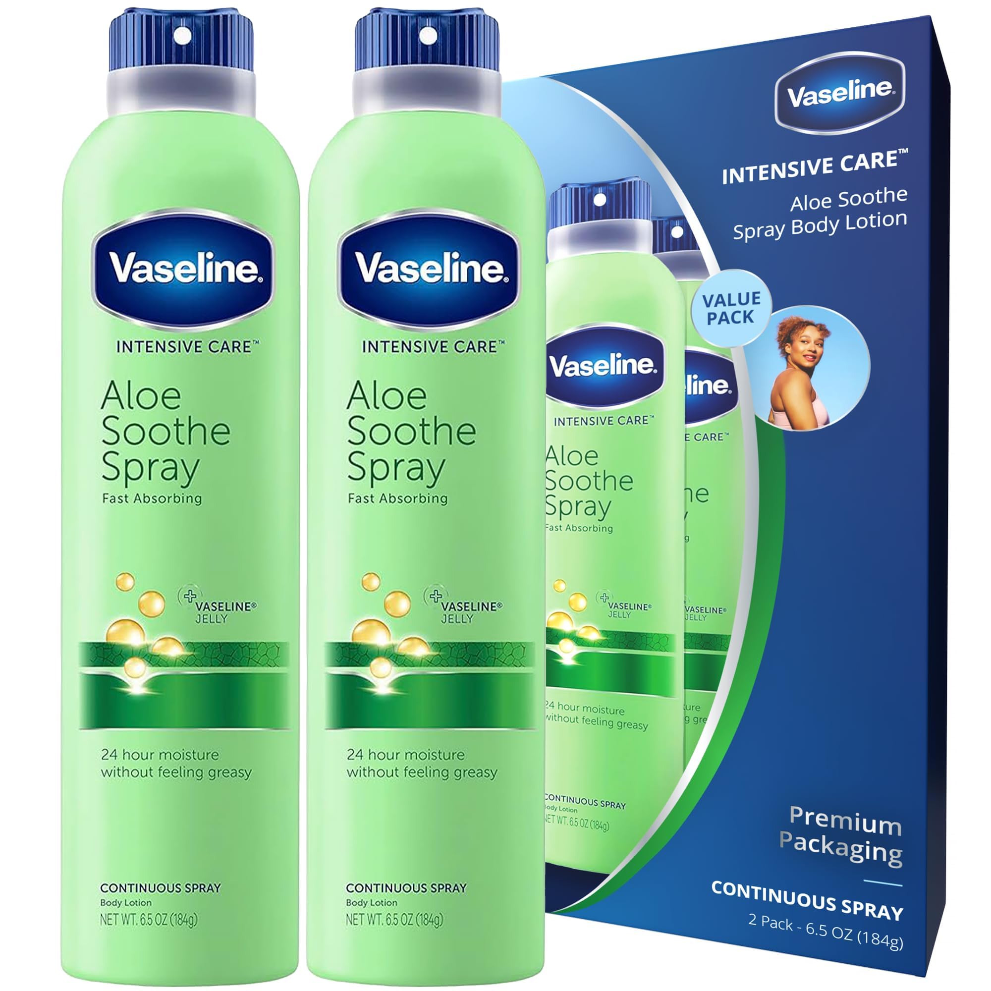 Foto 3 pulgar | Crema Hidratante En Aerosol Vaseline Intensive Care Aloe Soothe 390 Ml - Venta Internacional.