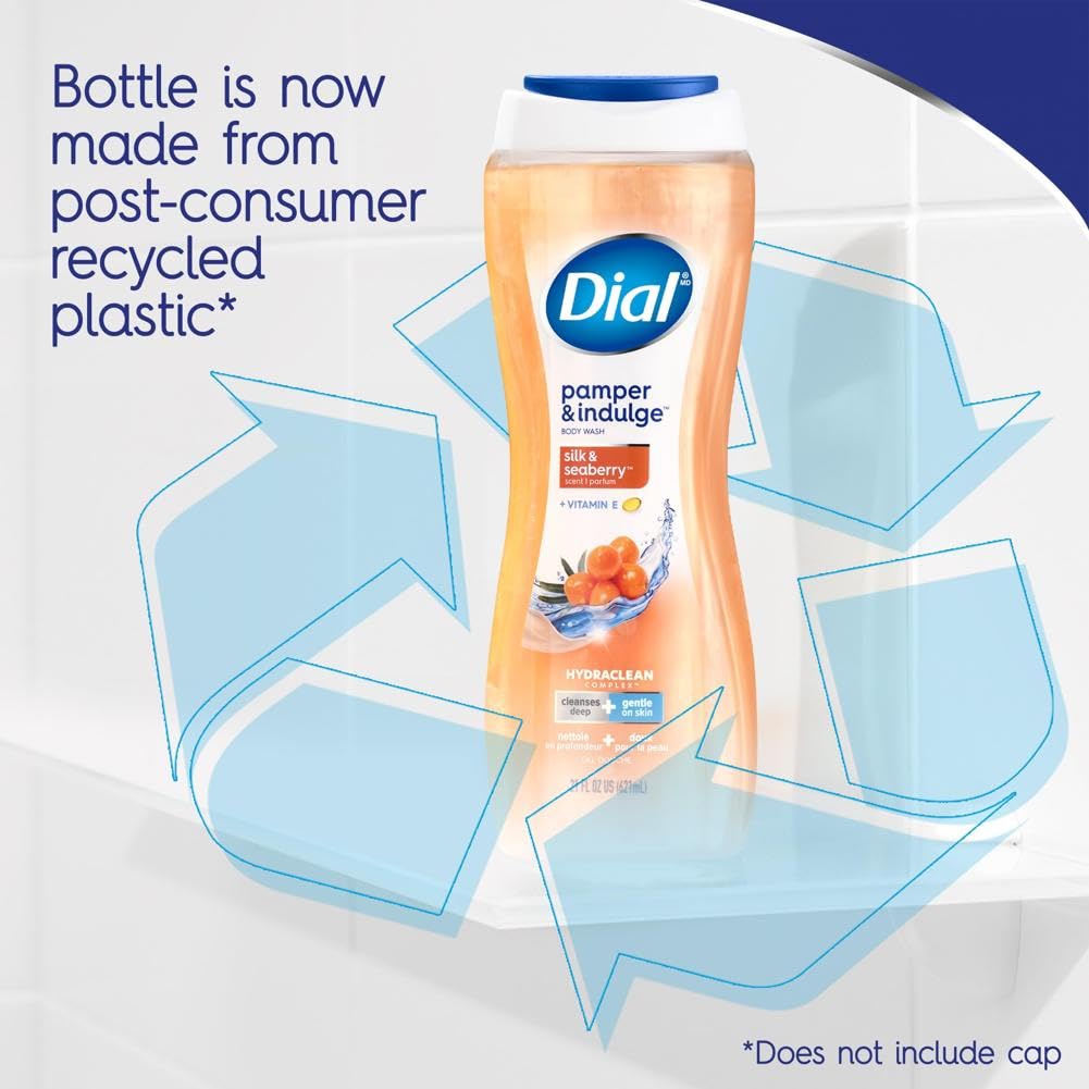 Foto 6 pulgar | Gel de Baño Dial Pamper & Indulge Silk & Seaberry 620 Ml X4 - Venta Internacional