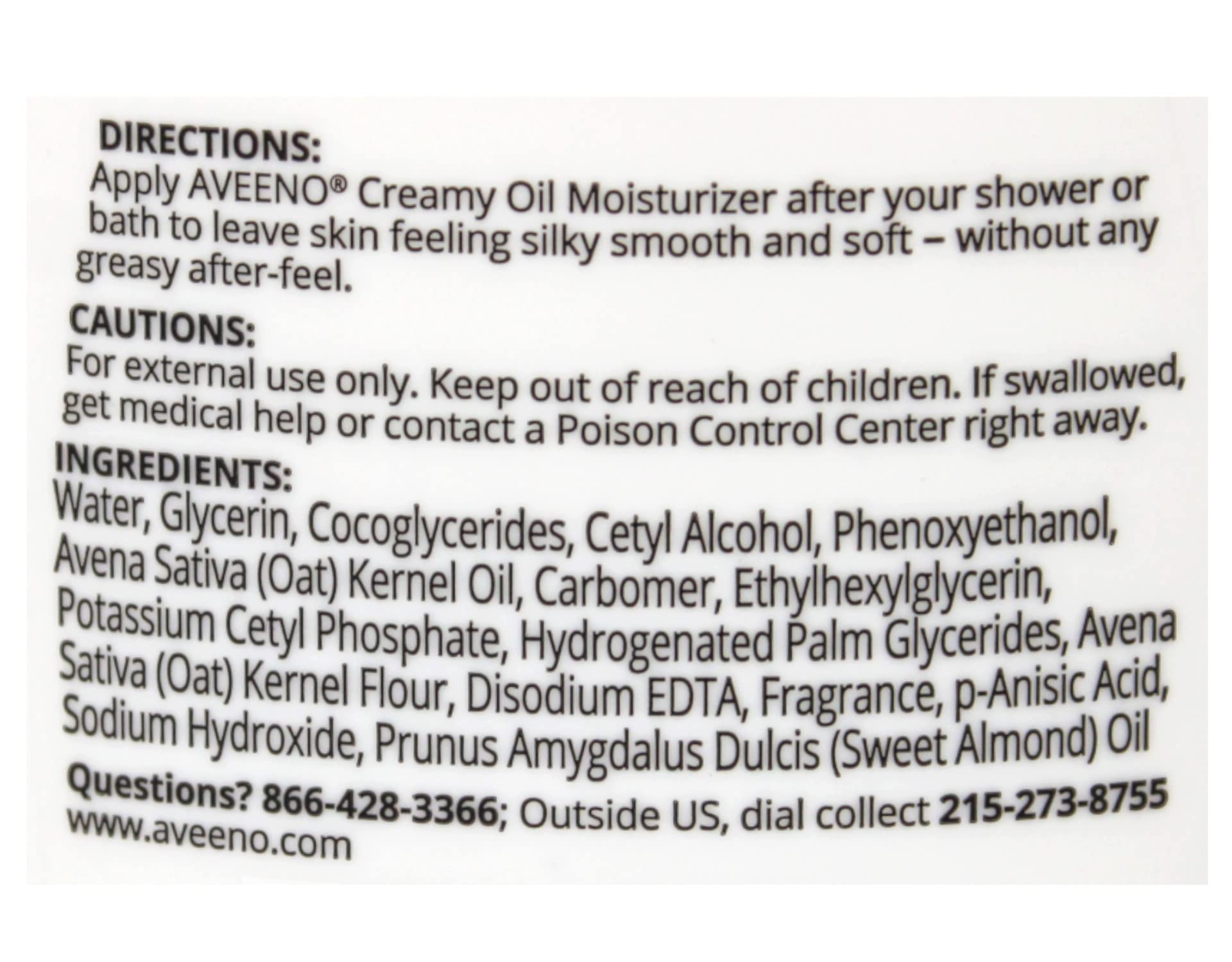Foto 5 pulgar | Aceite Hidratante Aveeno Creamy Oil R 355 Ml - Venta Internacional.