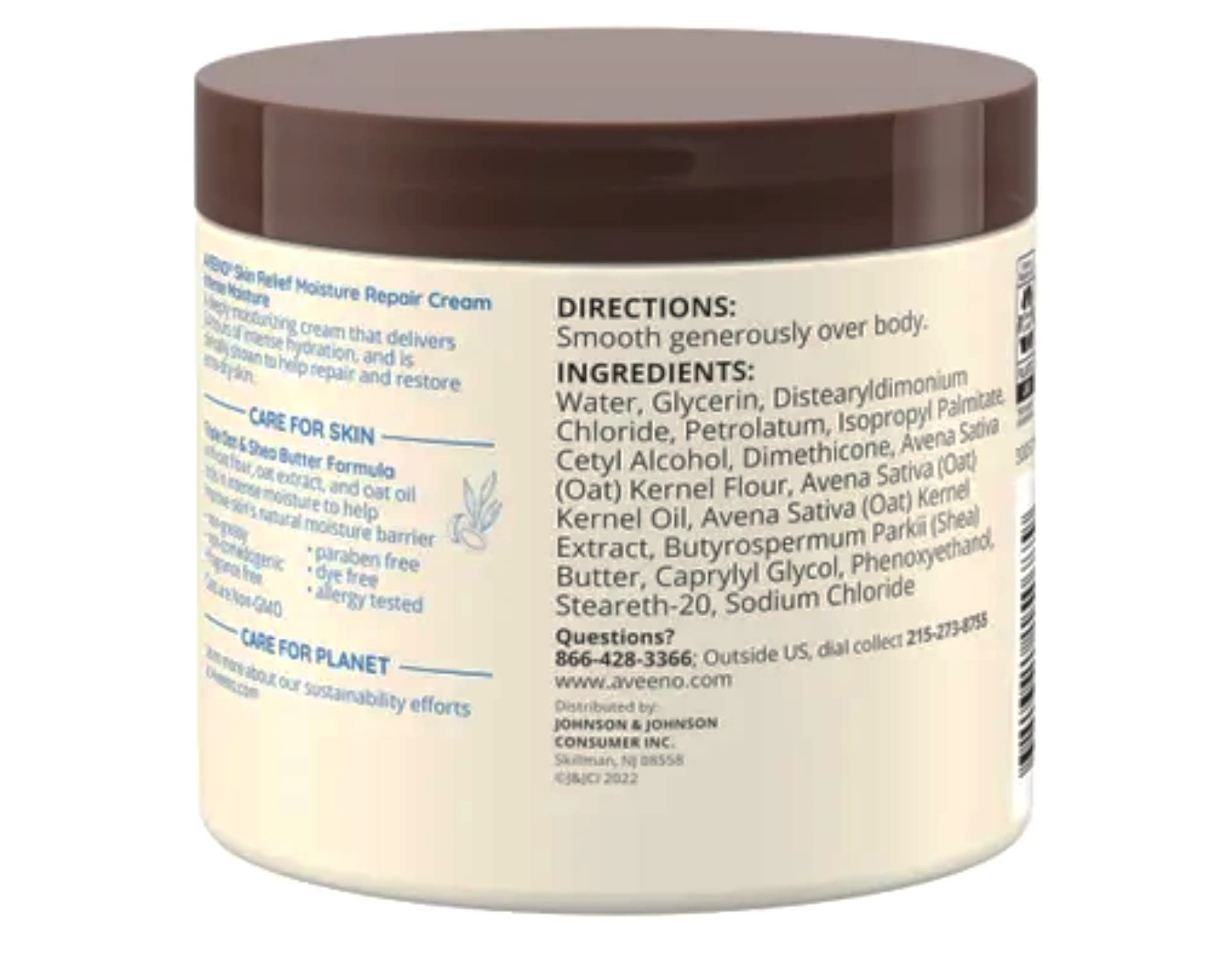 Foto 4 pulgar | Crema Reparadora Hidratante Aveeno Skin Relief Intense 330 Ml X3 - Venta Internacional.