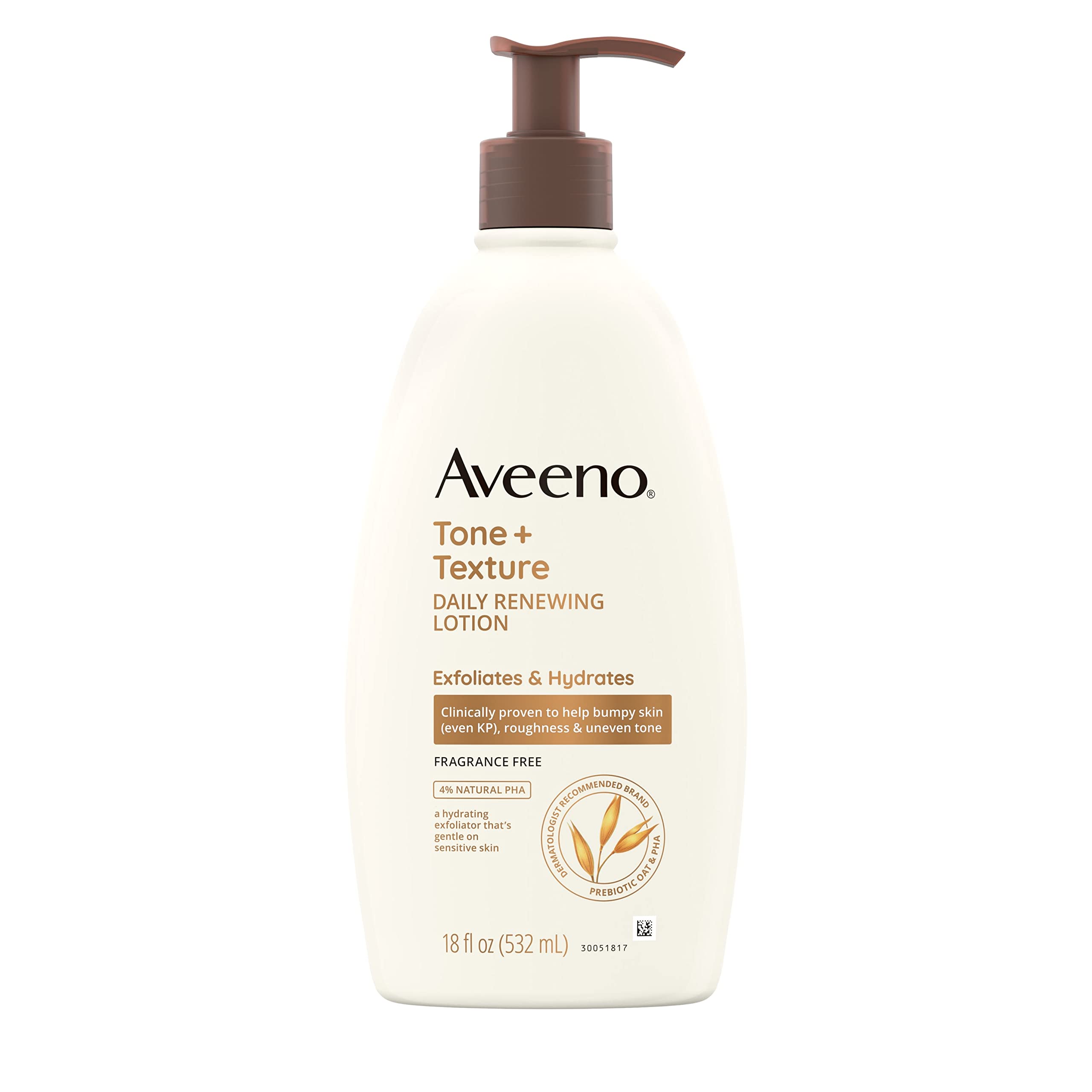 Loción Aveeno Tone + Texture, Renovación Diaria, 530 Ml, Sin Fragancia - Venta Internacional.
