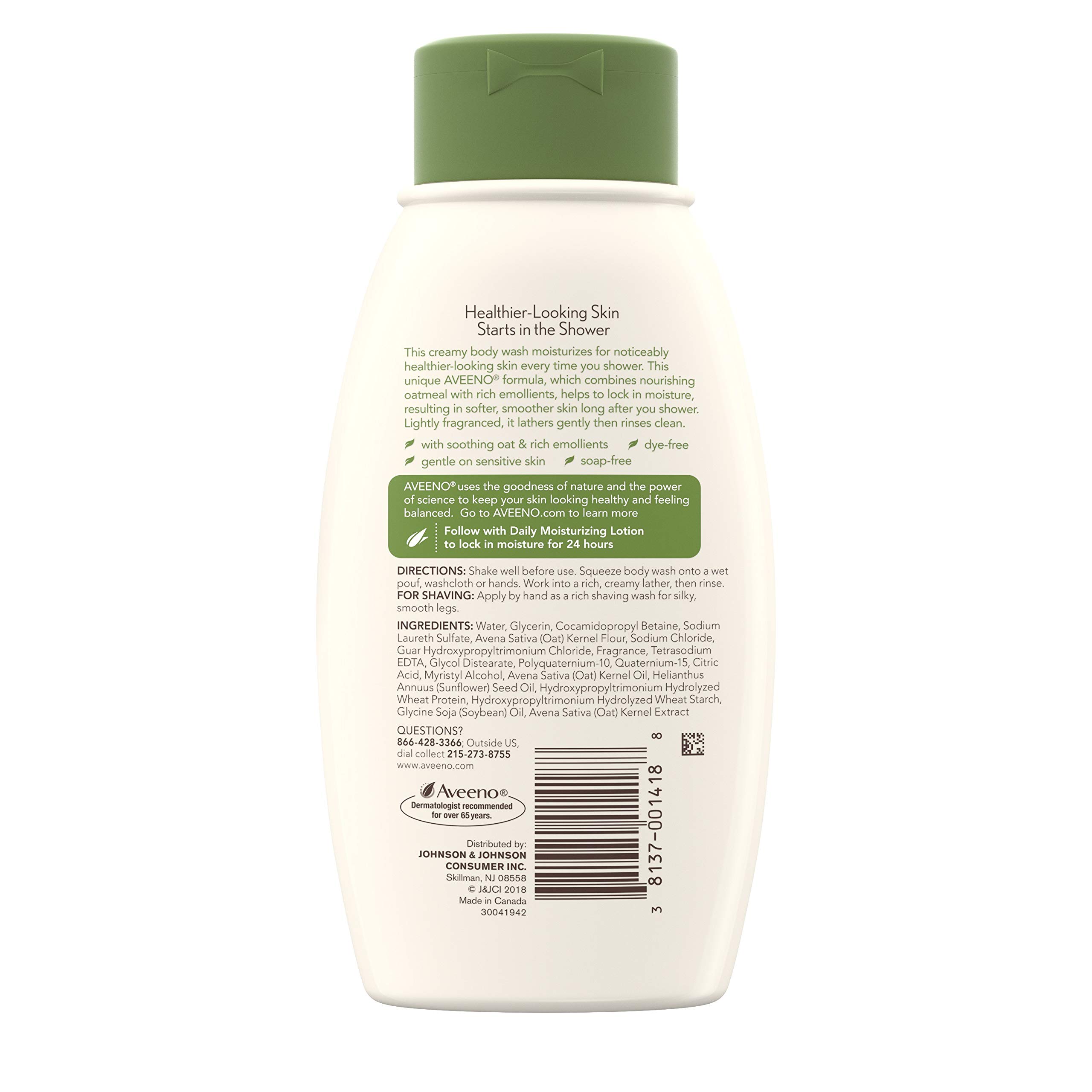 Foto 3 pulgar | Gel De Baño Aveeno, Hidratante Diario, 355 Ml, Con Avena - Venta Internacional.