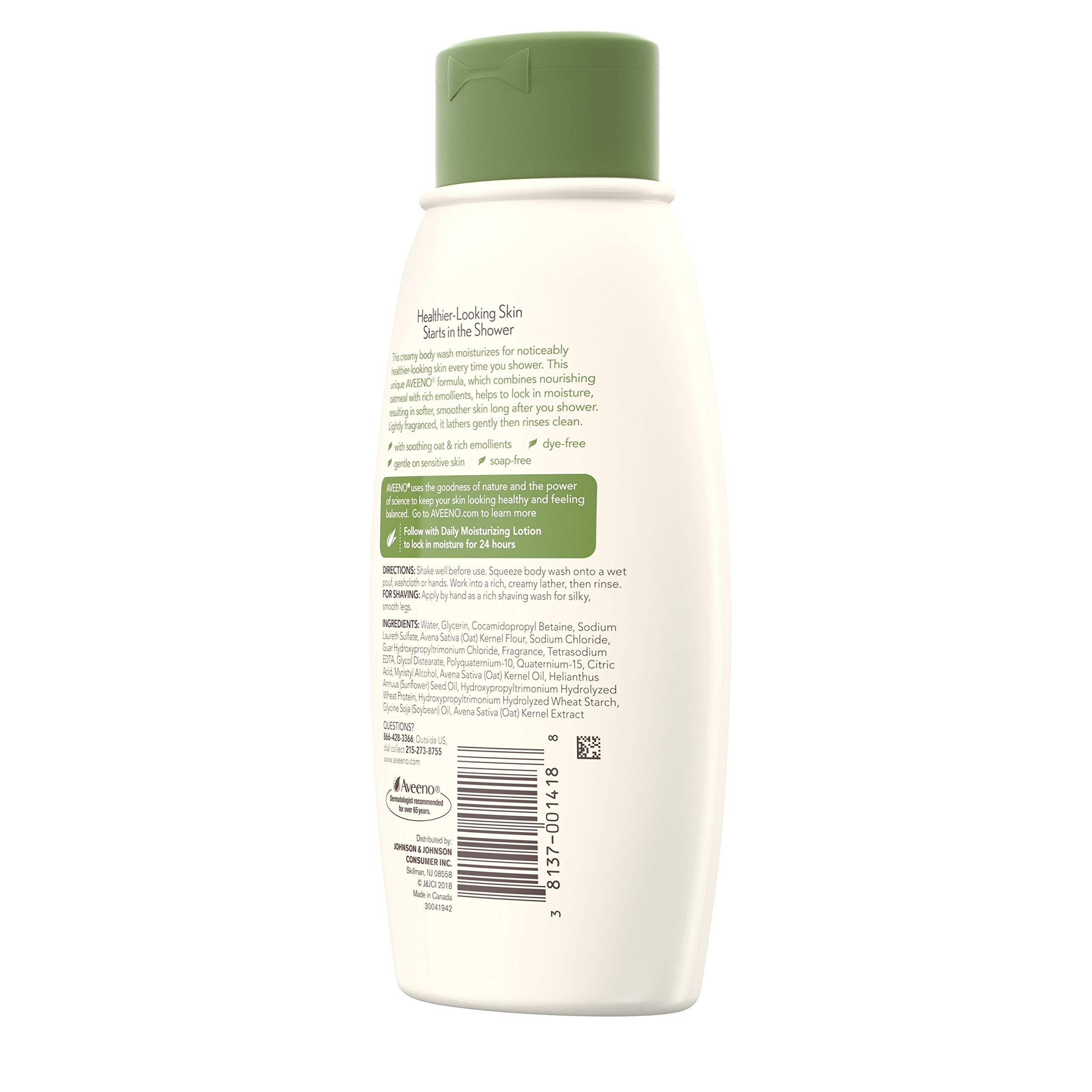 Foto 6 pulgar | Gel De Baño Aveeno, Hidratante Diario, 355 Ml, Con Avena - Venta Internacional.