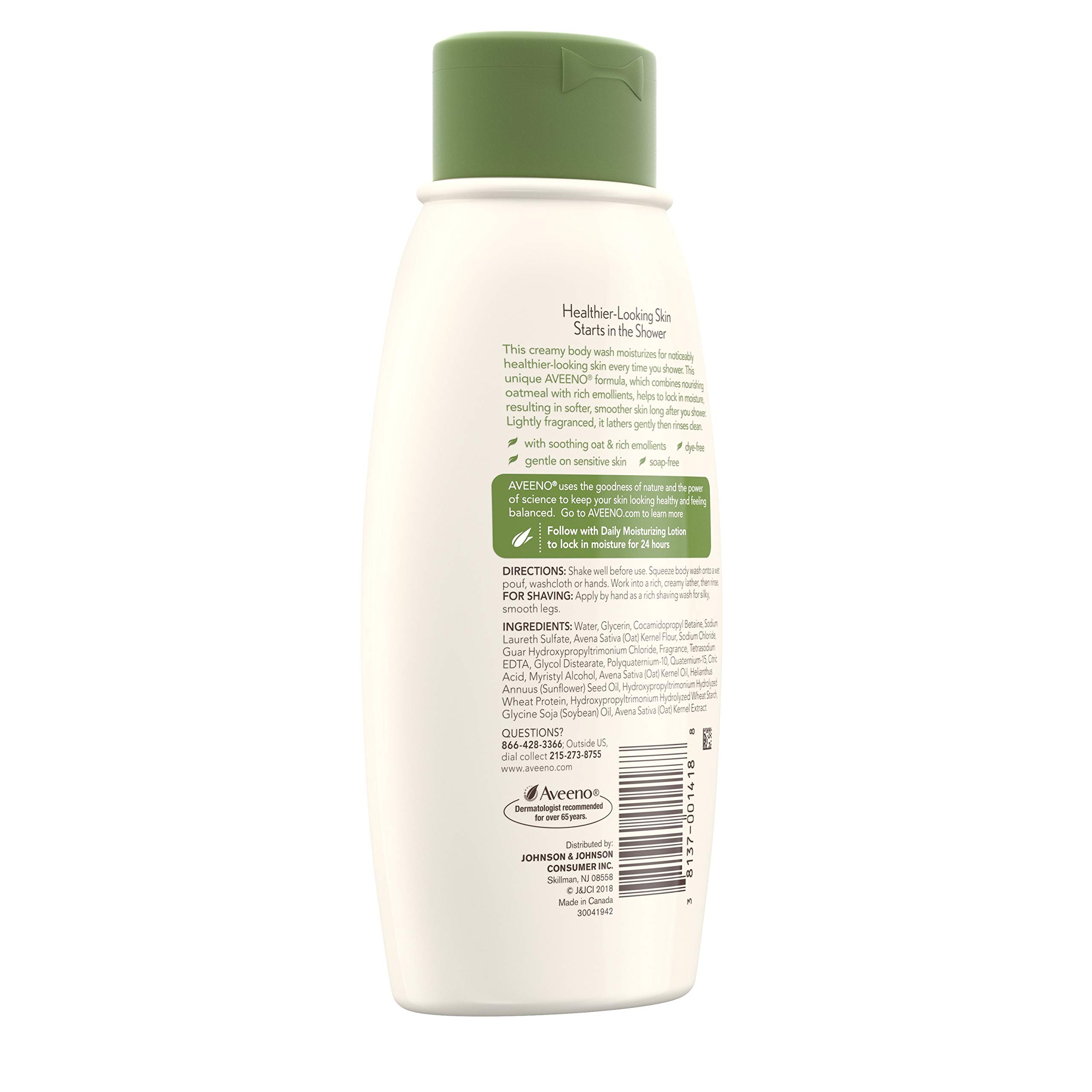 Foto 6 | Gel De Baño Aveeno, Hidratante Diario, 355 Ml, Con Avena - Venta Internacional.