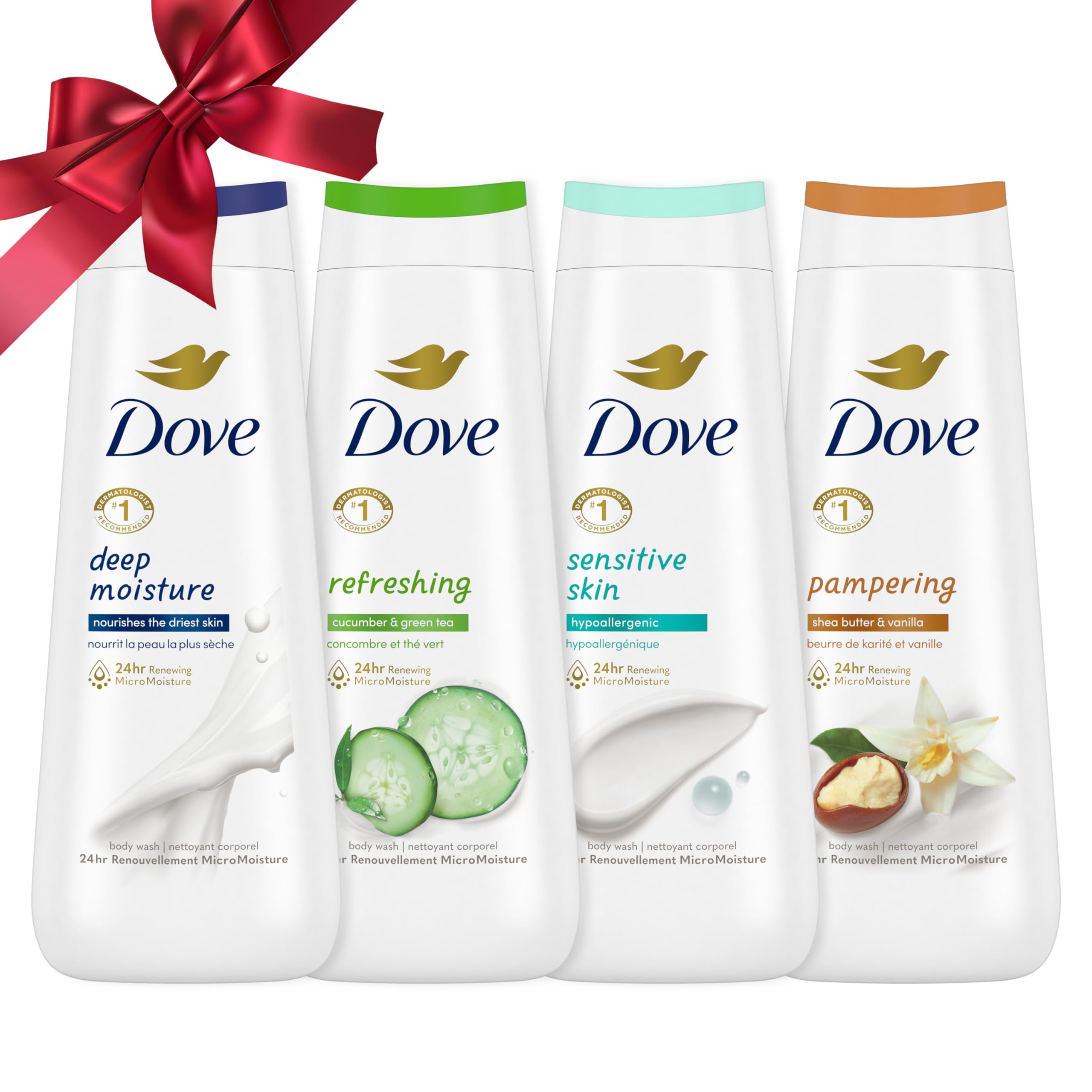 Foto 2 pulgar | Gel De Baño Dove Deep Moisture 4 Piezas-Venta Internacional