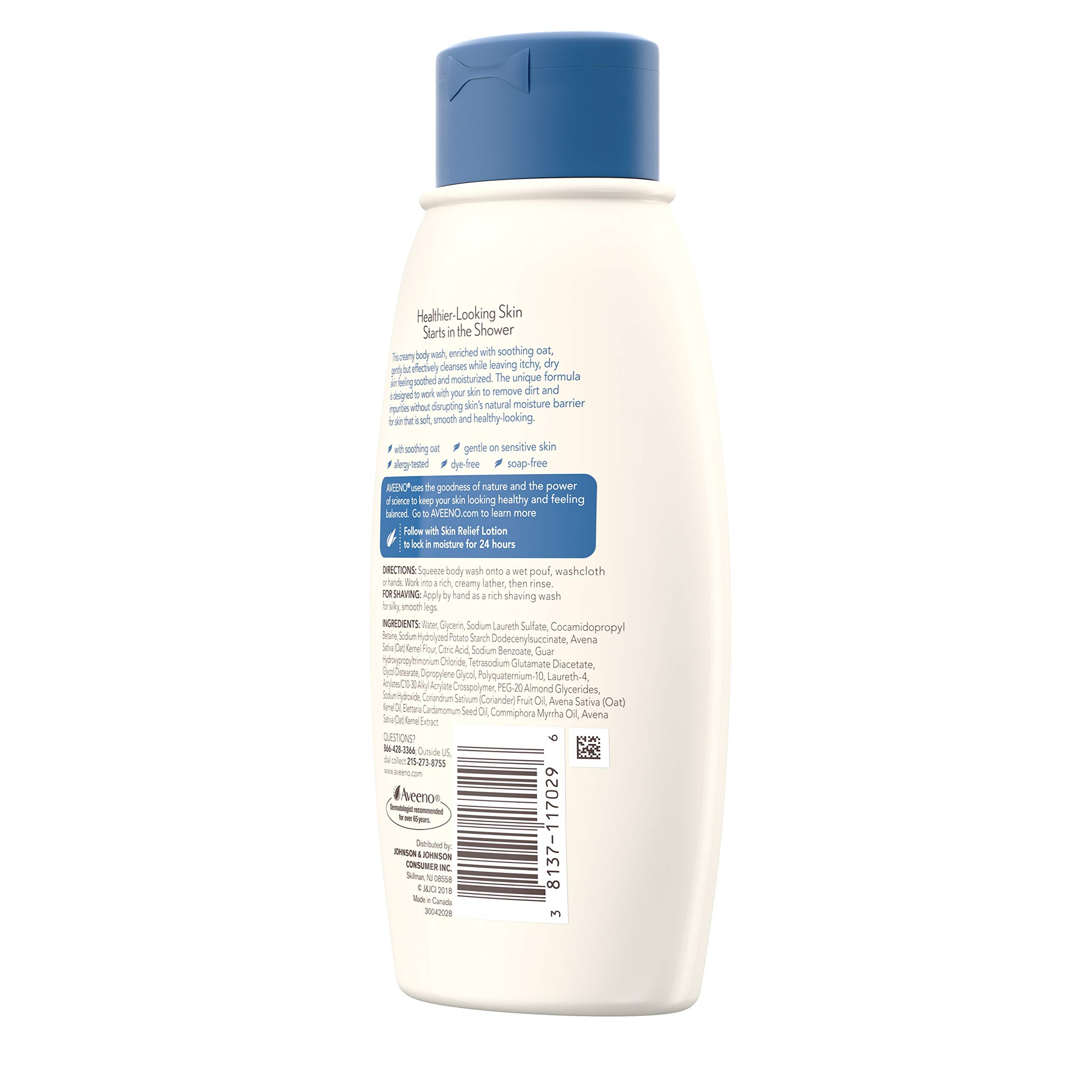 Foto 6 pulgar | Gel De Baño Aveeno Skin Relief Sin Fragancia, 360 Ml (paquete De 2) - Venta Internacional.