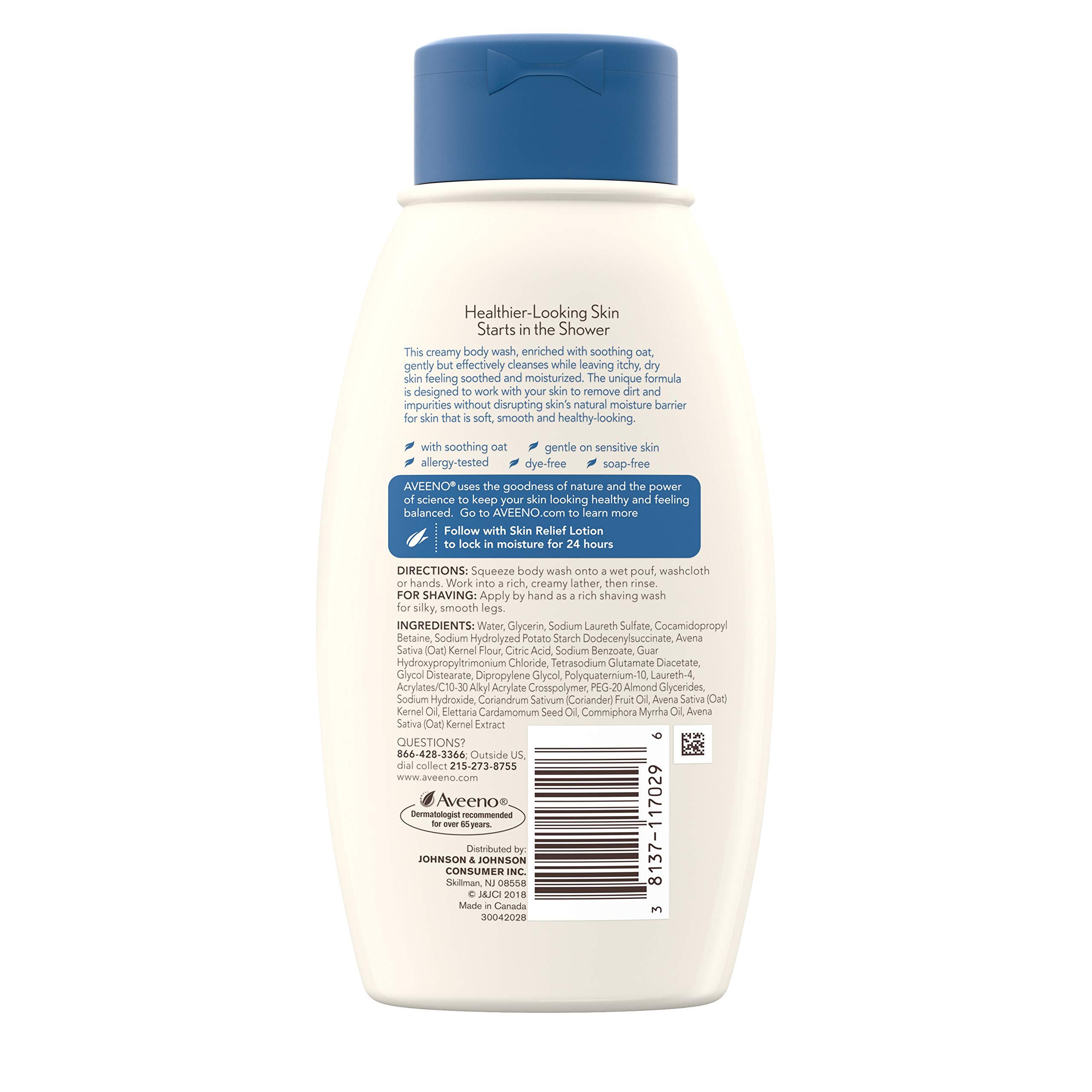 Foto 7 pulgar | Gel De Baño Aveeno Skin Relief Sin Fragancia, 360 Ml (paquete De 2) - Venta Internacional.