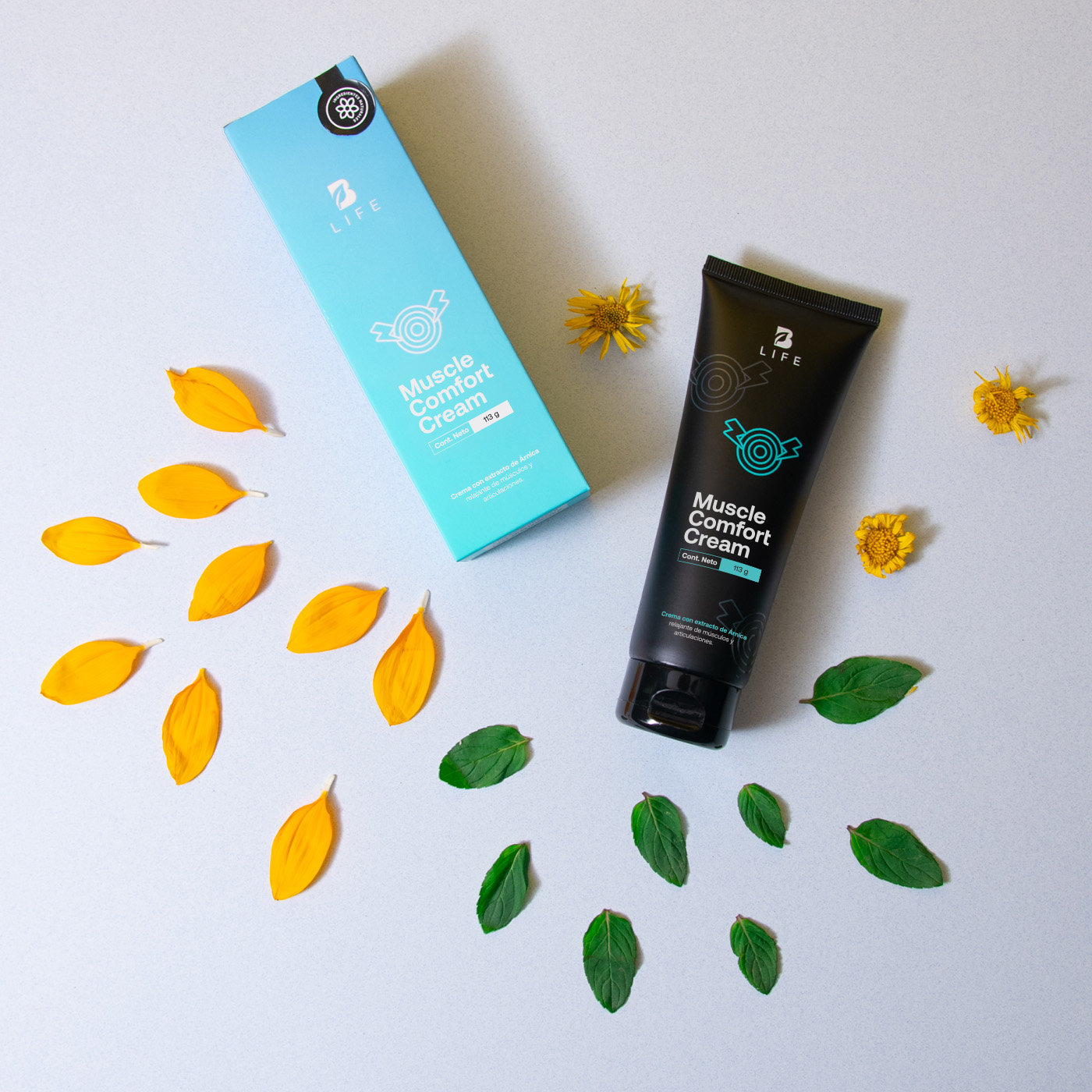 Foto 7 | Crema Para Alivio De Músculos Y Articulaciones Con Mentol De 113 G. Muscle Comfort Cream B Life.