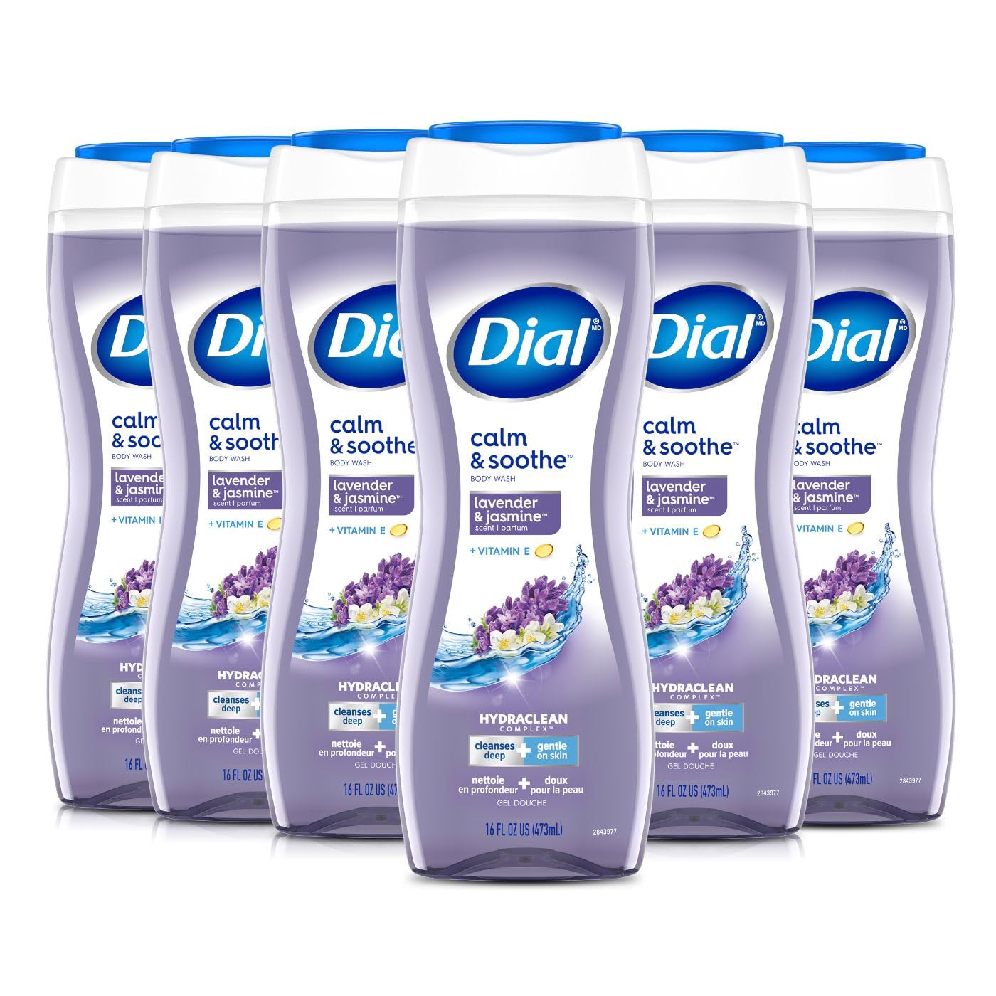 Foto 2 pulgar | Gel De Baño Dial Calm & Soothe De Lavanda Y Jazmín 480 Ml X6 - Venta Internacional.