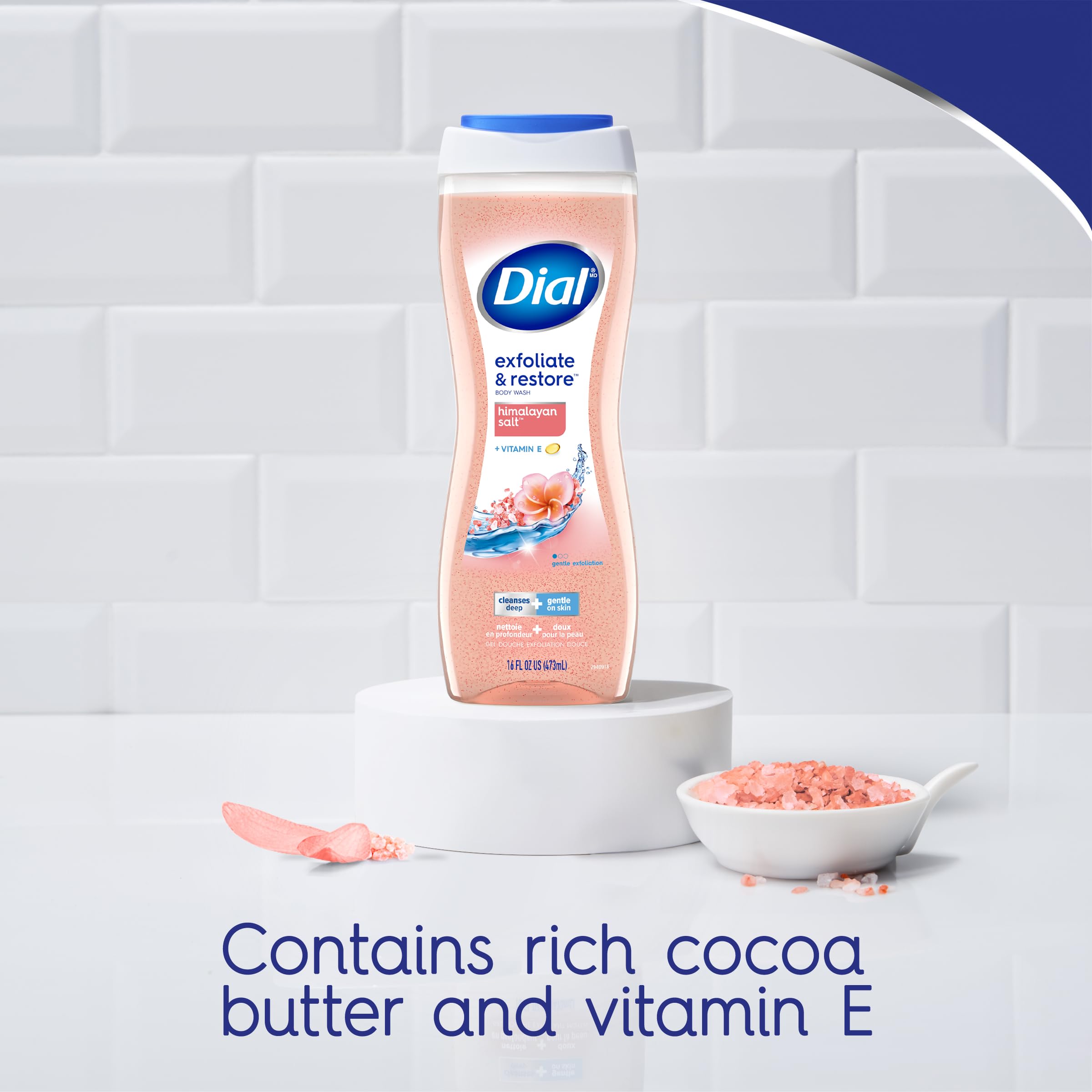 Foto 4 pulgar | Body Wash Dial Exfoliate & Restore con Sal del Himalaya 478 Ml 4 Unidades - Venta Internacional