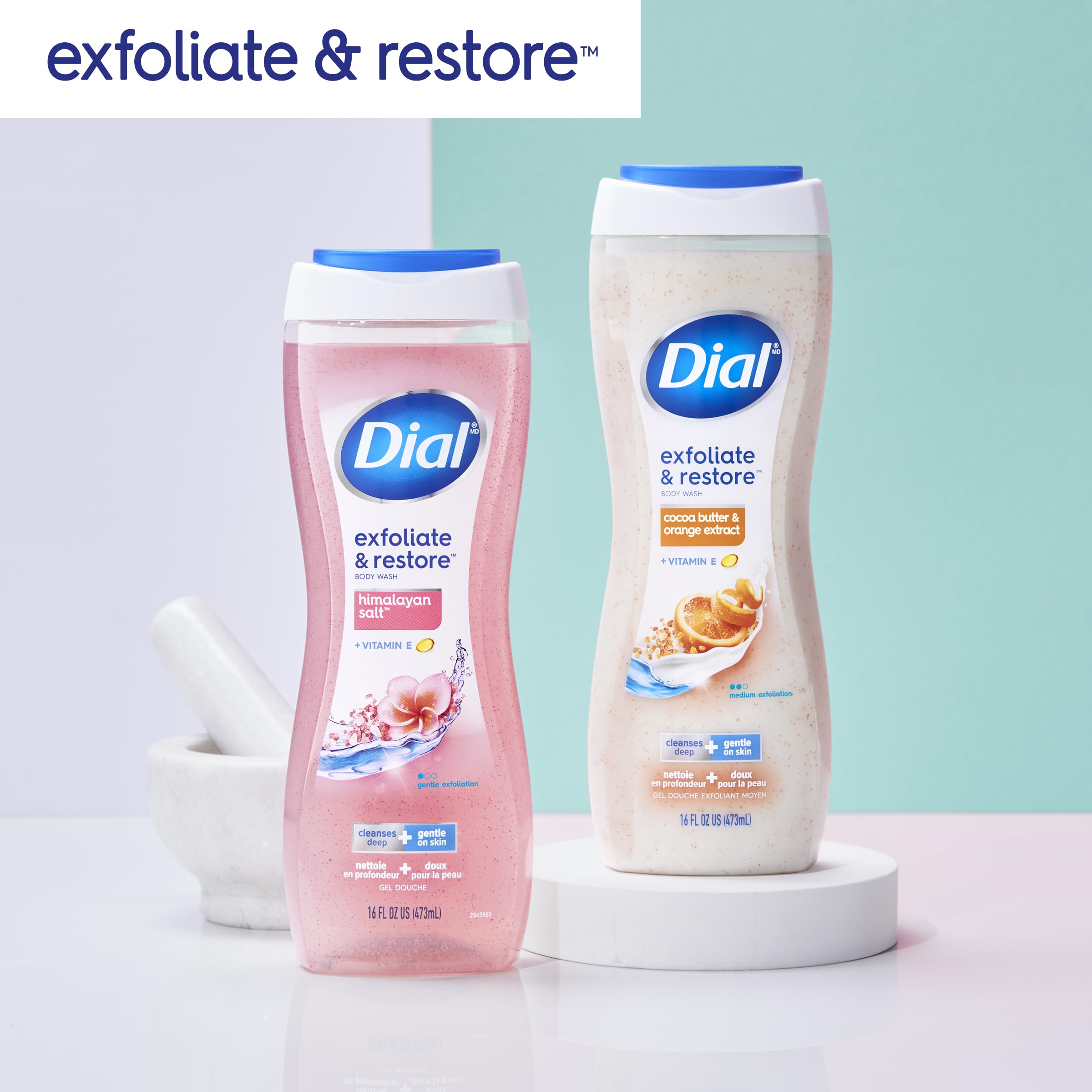 Foto 6 | Body Wash Dial Exfoliate & Restore con Sal del Himalaya 478 Ml 4 Unidades - Venta Internacional