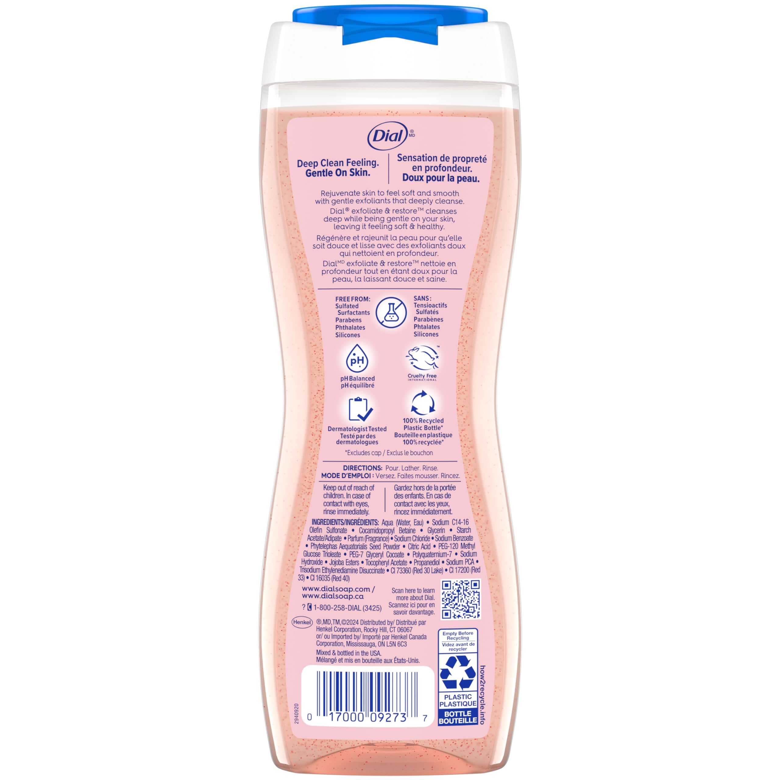 Foto 8 pulgar | Body Wash Dial Exfoliate & Restore con Sal del Himalaya 478 Ml 4 Unidades - Venta Internacional