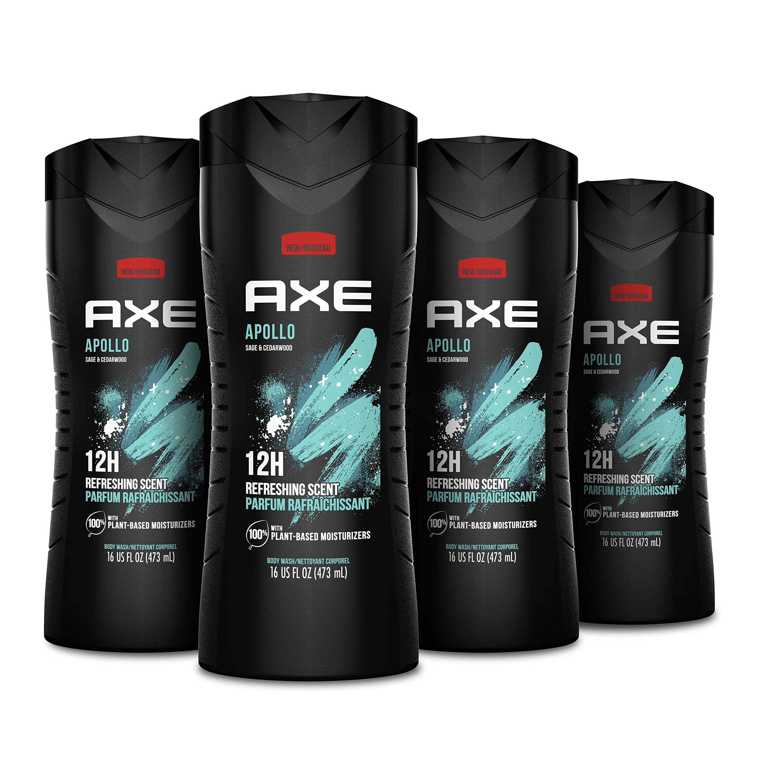 Foto 2 pulgar | Gel de Baño Axe Apollo de Larga Duración 473 ml Paquete de 4 - Venta Internacional
