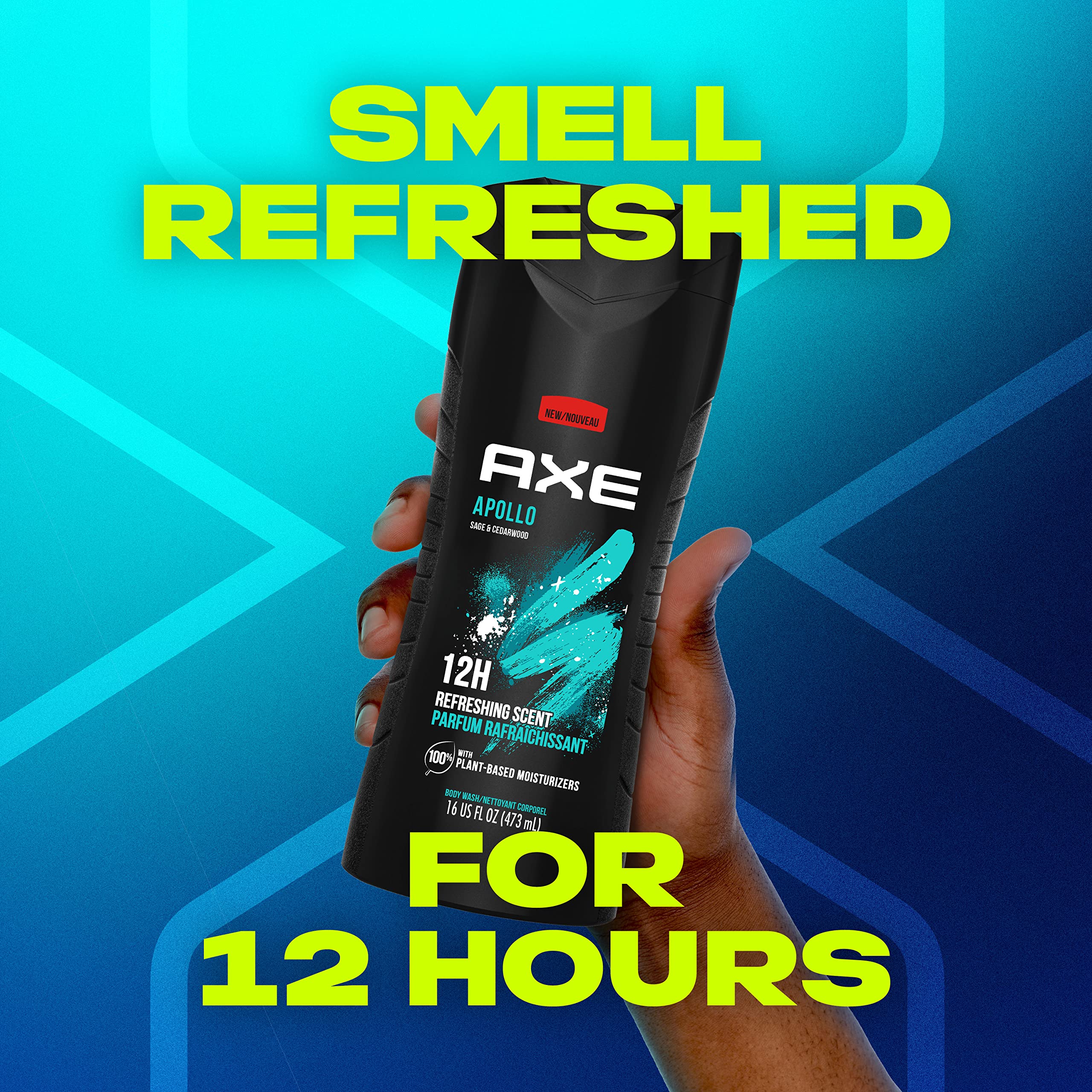 Foto 5 pulgar | Gel de Baño Axe Apollo de Larga Duración 473 ml Paquete de 4 - Venta Internacional