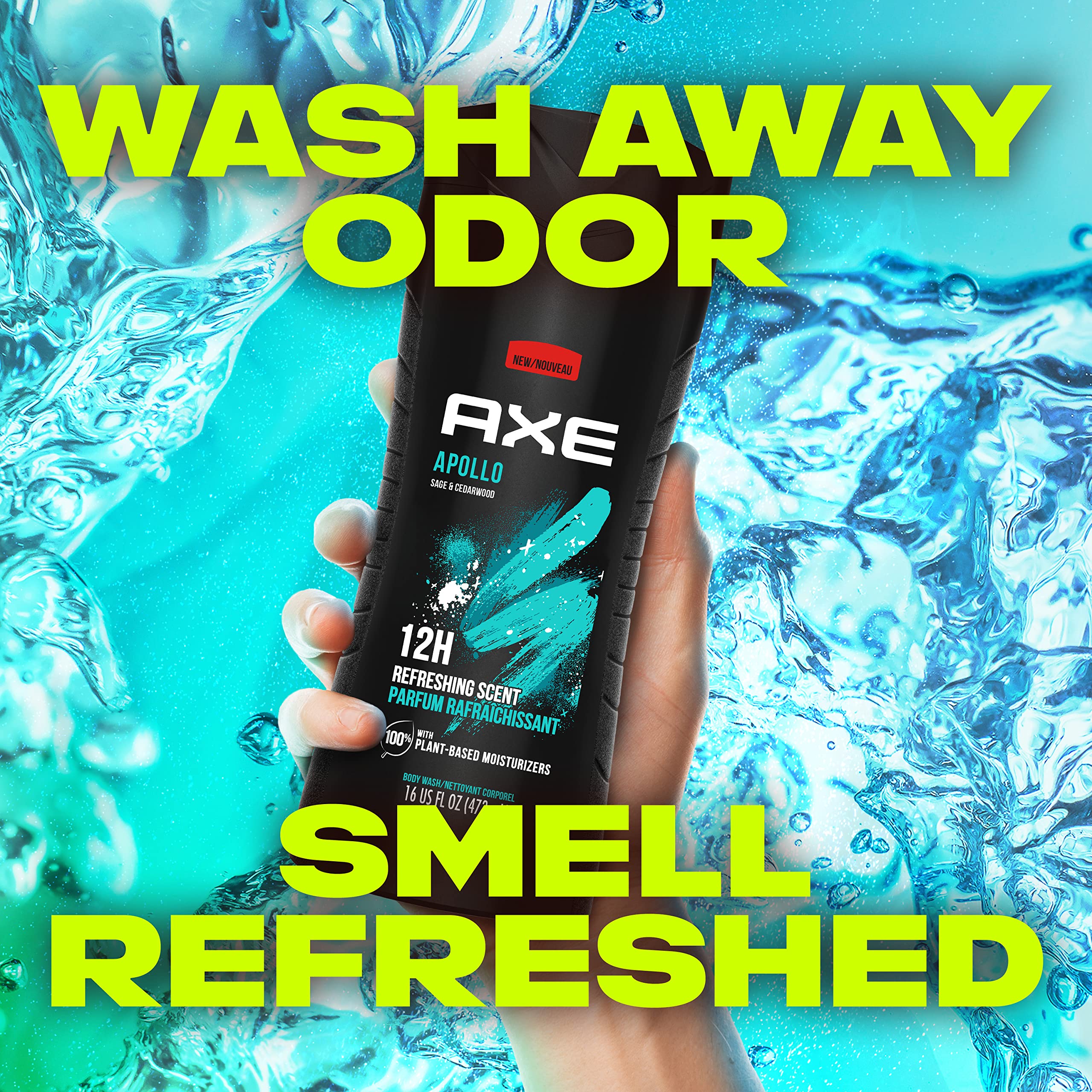 Foto 7 pulgar | Gel de Baño Axe Apollo de Larga Duración 473 ml Paquete de 4 - Venta Internacional