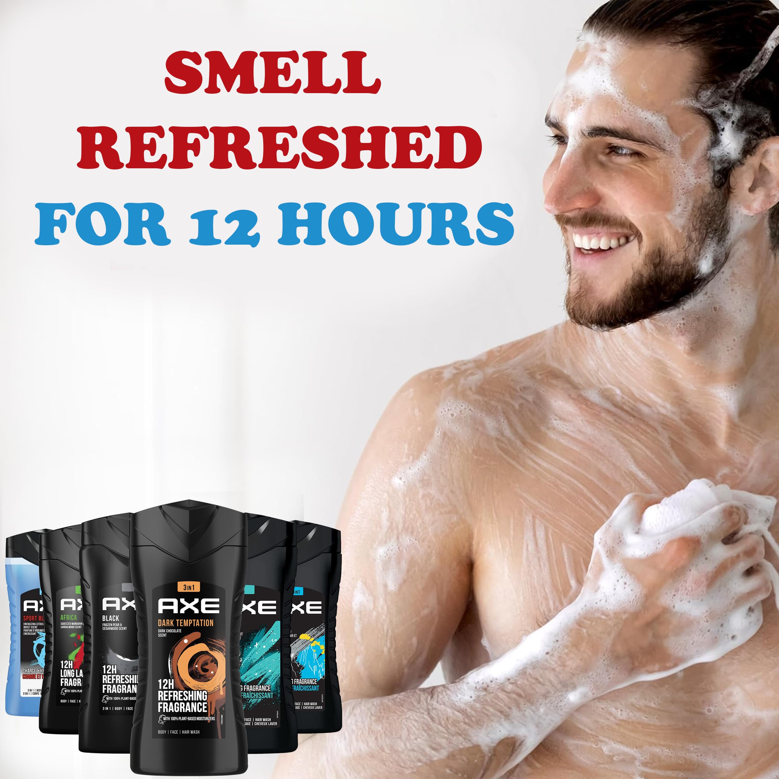 Foto 7 pulgar | Set de Gel de Baño Axe Men 3 en 1 para Cuerpo Rostro y Cabello 250 ml 6 Piezas - Venta Internacional