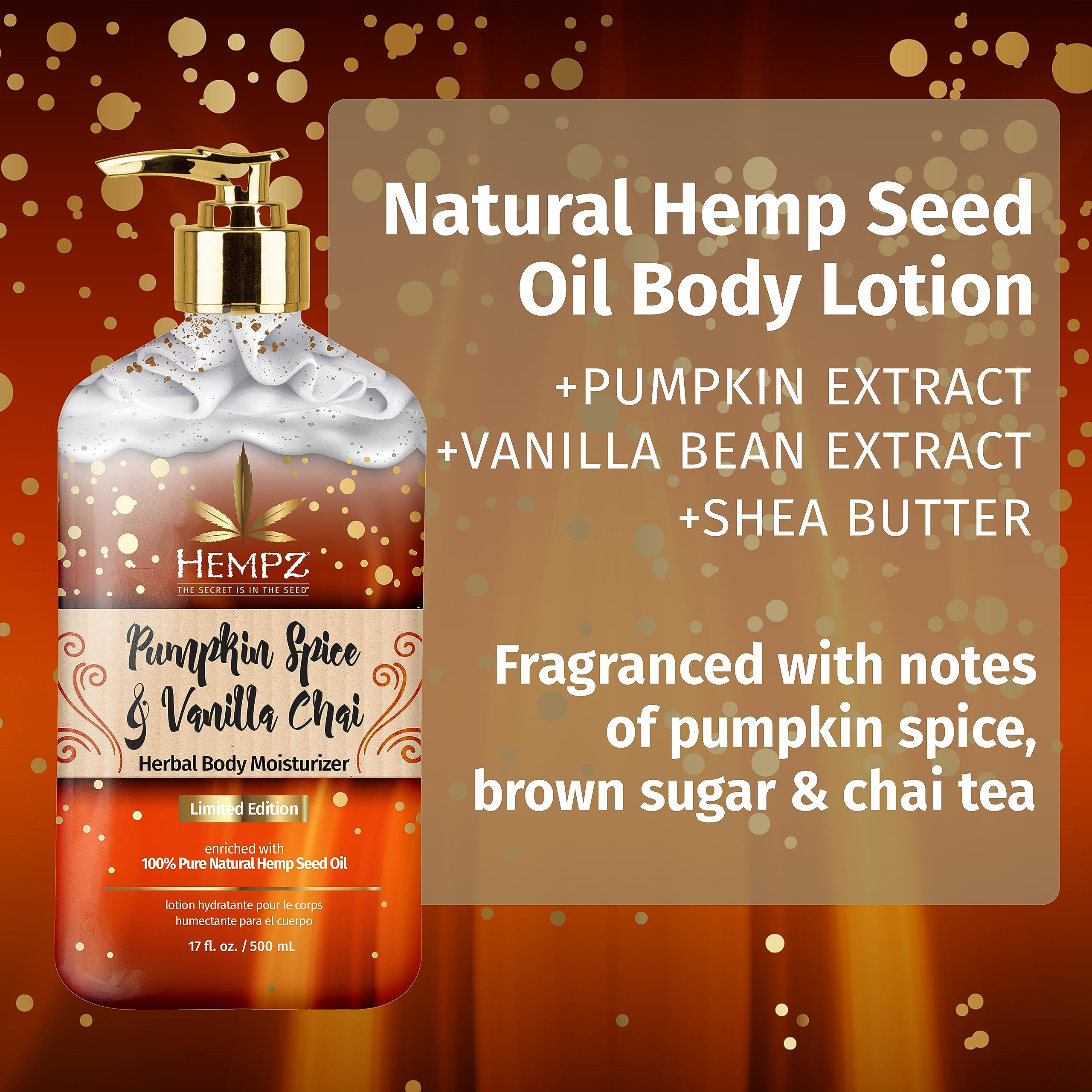 Foto 3 | Loción Corporal Hempz Edición Limitada Pumpkin Spice 500 Ml - Venta Internacional