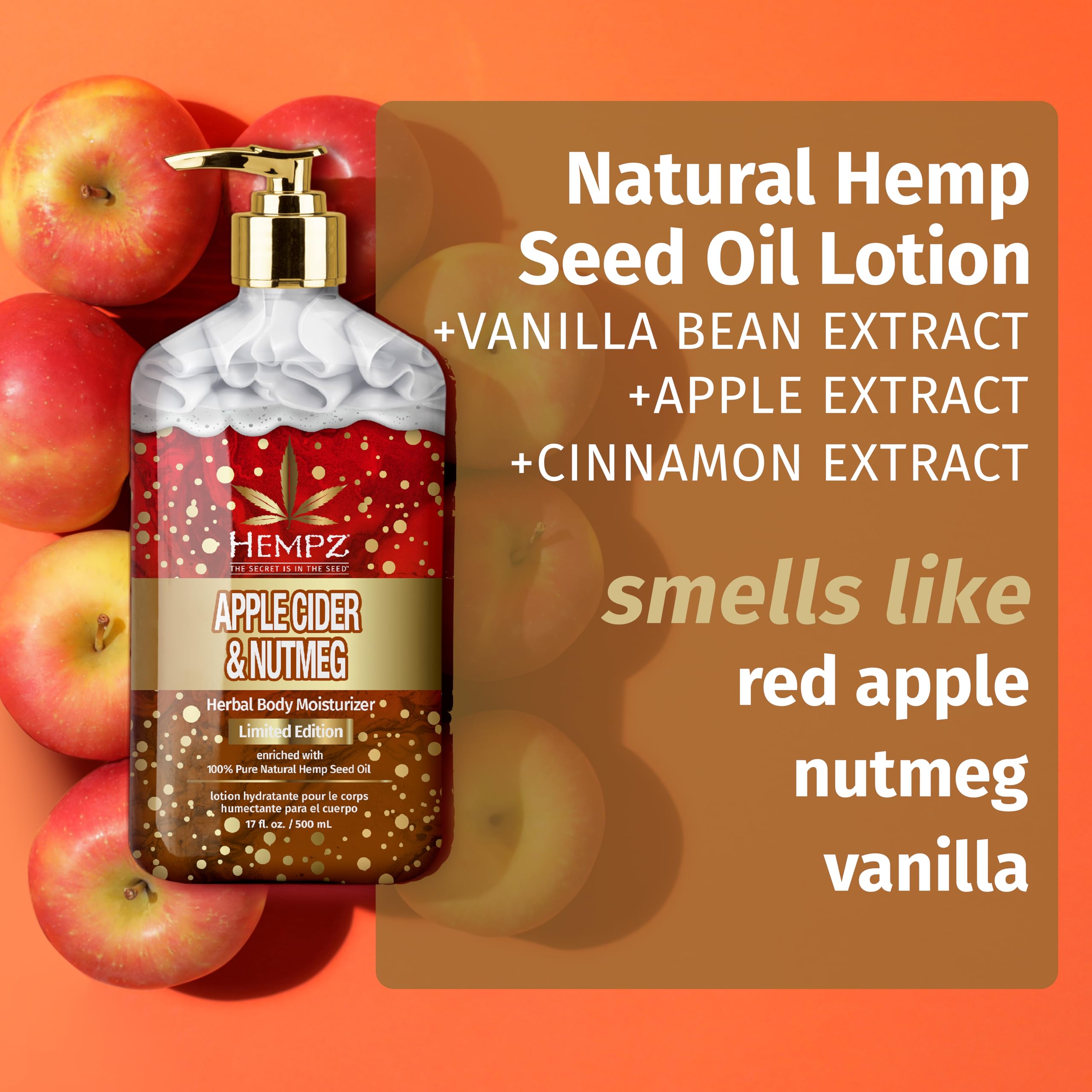 Foto 2 | Loción Corporal Hempz Sidra de Manzana y Nuez Moscada 500 ml - Venta Internacional