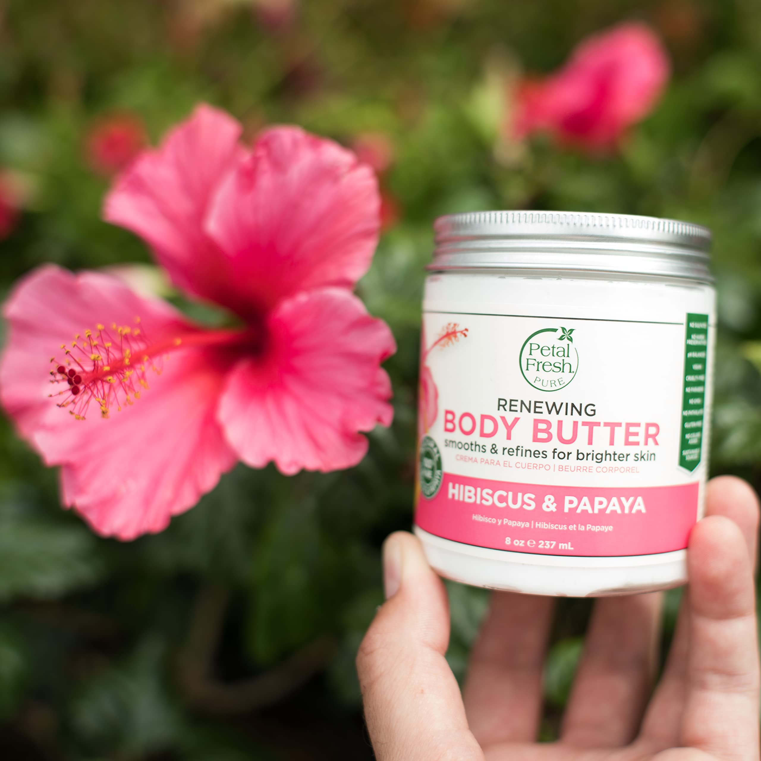 Foto 6 pulgar | Crema Corporal Petal Fresh Pure Renewing Hibisco Y Papaya 237 Ml - Venta Internacional