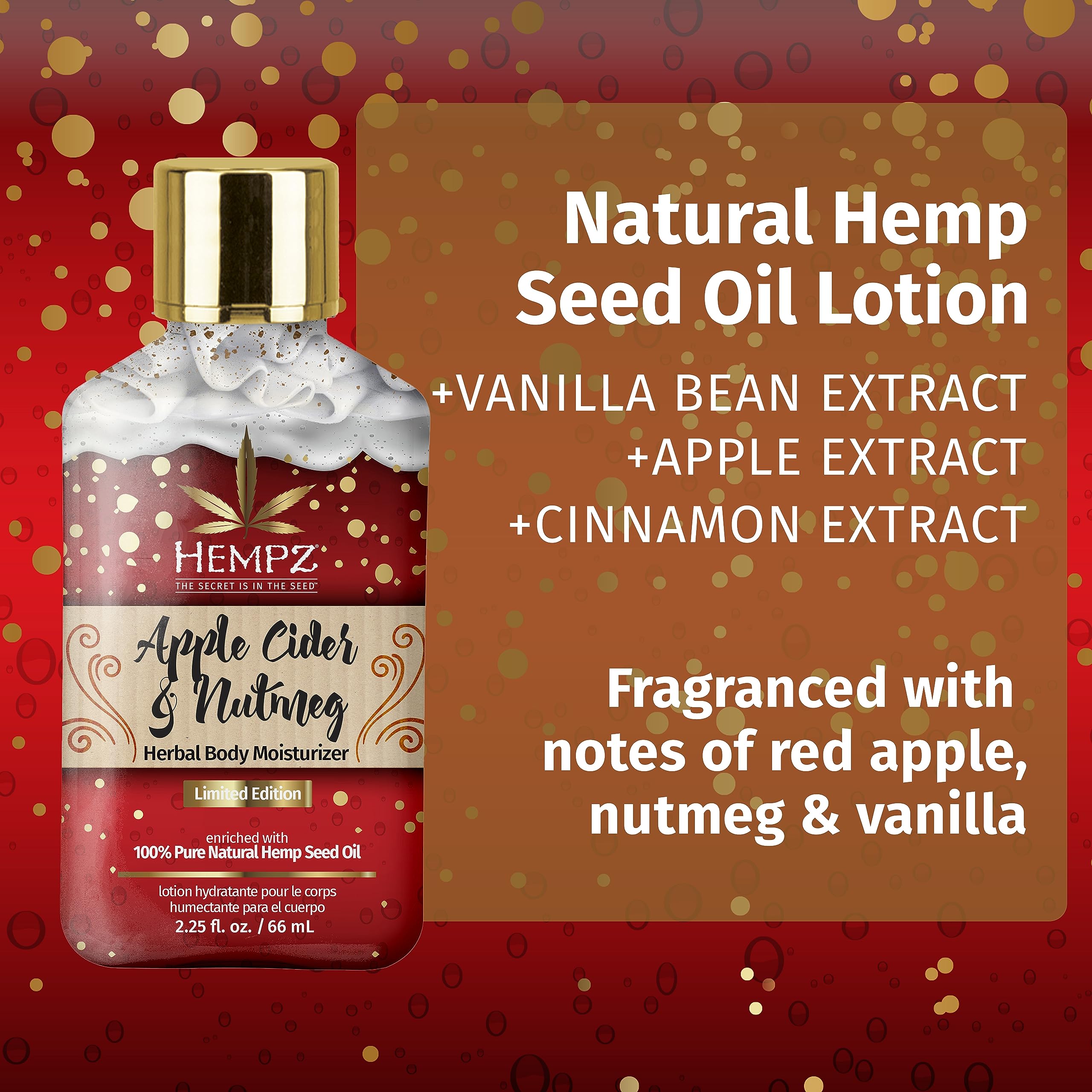 Foto 3 | Loción Corporal Hempz Edición Limitada Sidra De Manzana Y Nuez Moscada 66 Ml - Venta Internacional