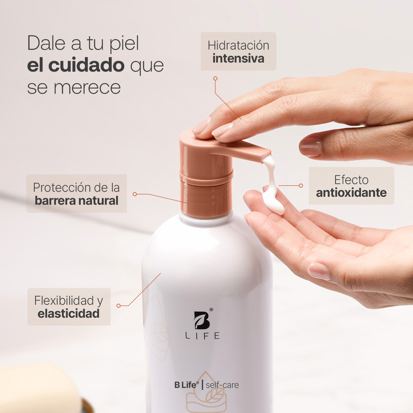 Foto 6 pulgar | Crema Corporal Hidratante 1 l on Karité y Almendras Natural Body Cream B Life