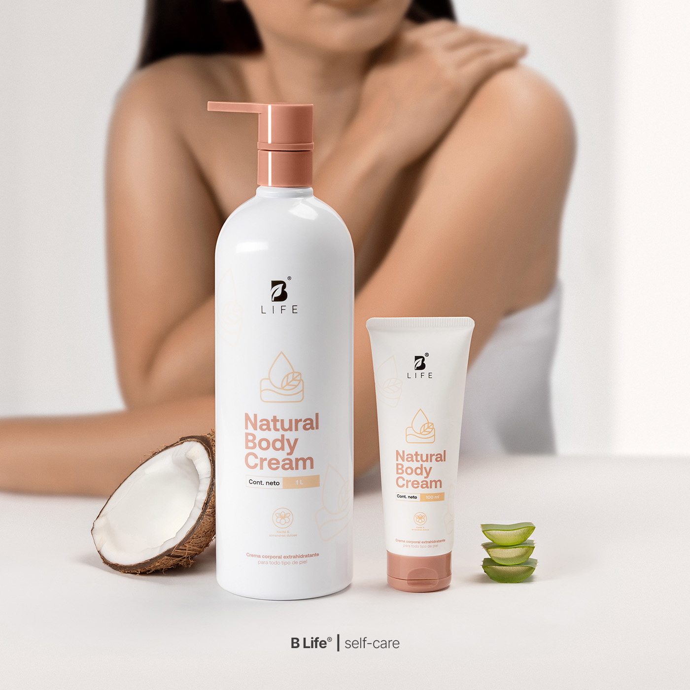 Foto 7 | Crema Corporal Hidratante 1 l on Karité y Almendras Natural Body Cream B Life
